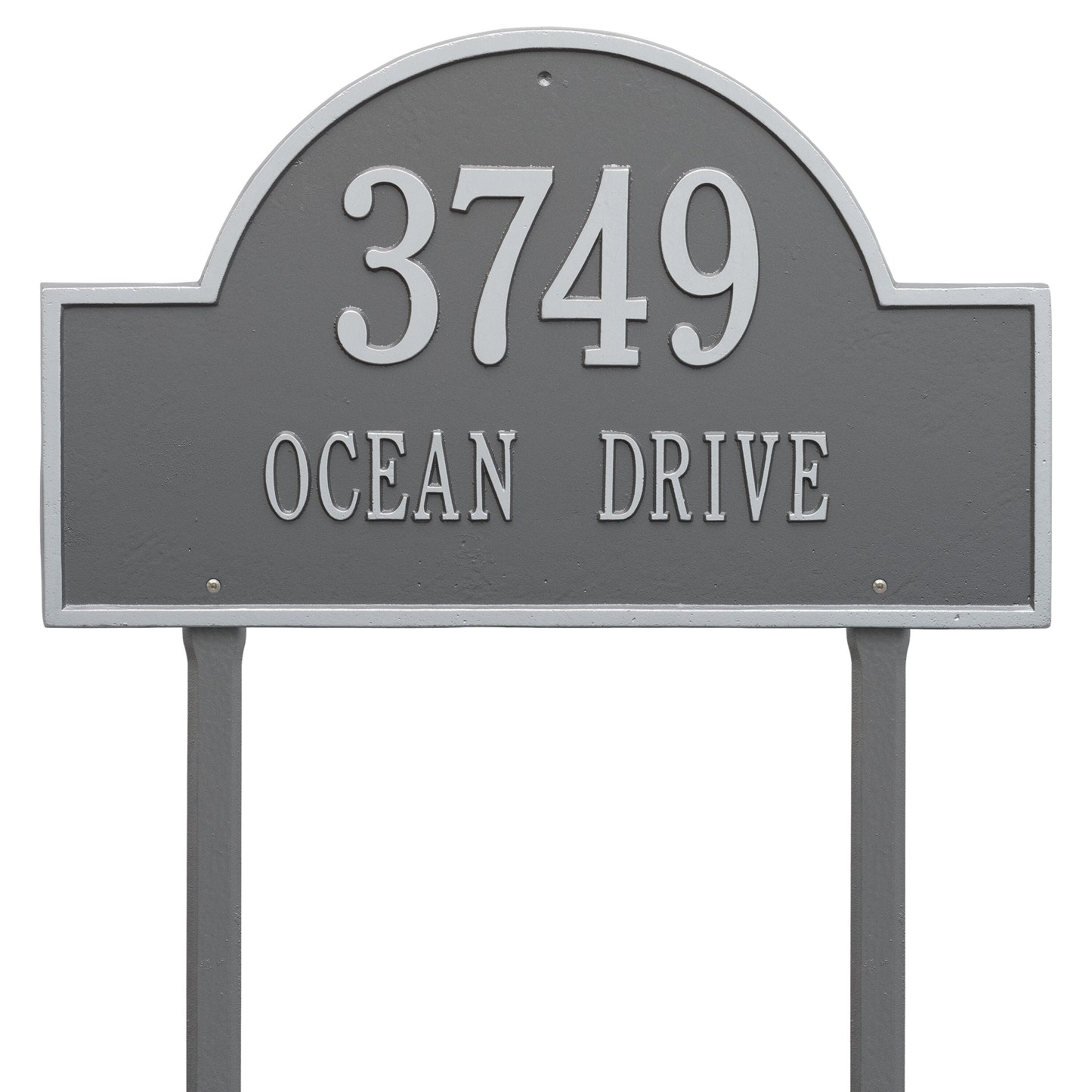 Arch Marker - Estate Lawn - Two Line Address Plaque