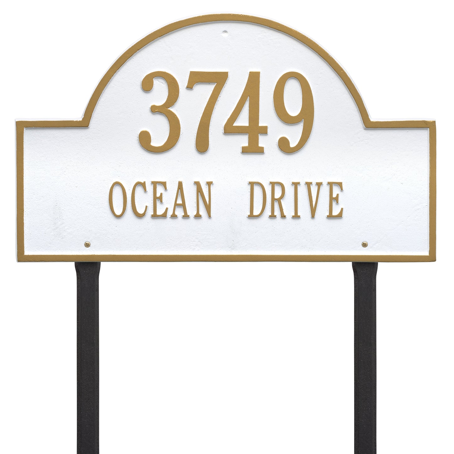 Arch Marker - Estate Lawn - Two Line Address Plaque