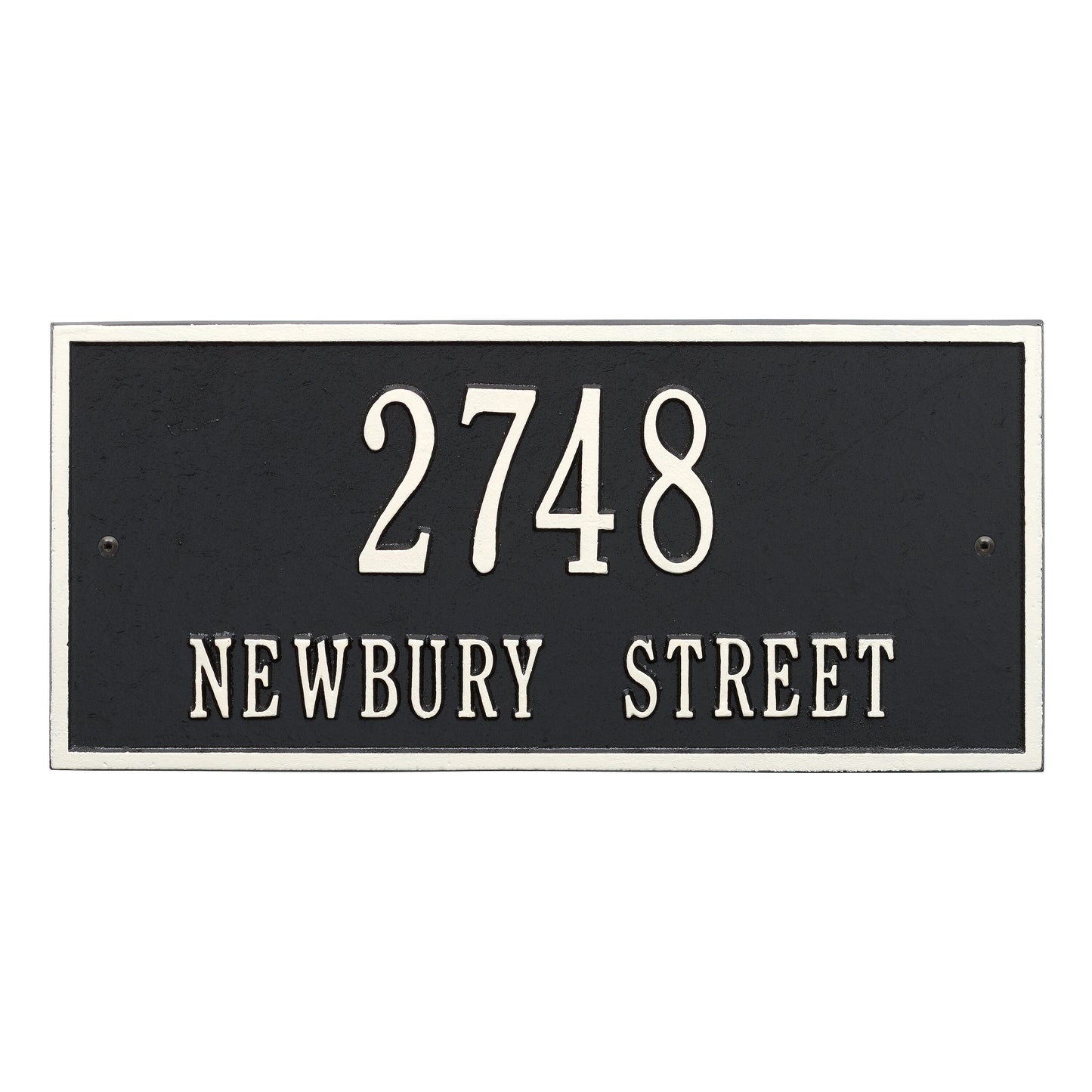 Hartford Standard Wall Address Plaque Two Line
