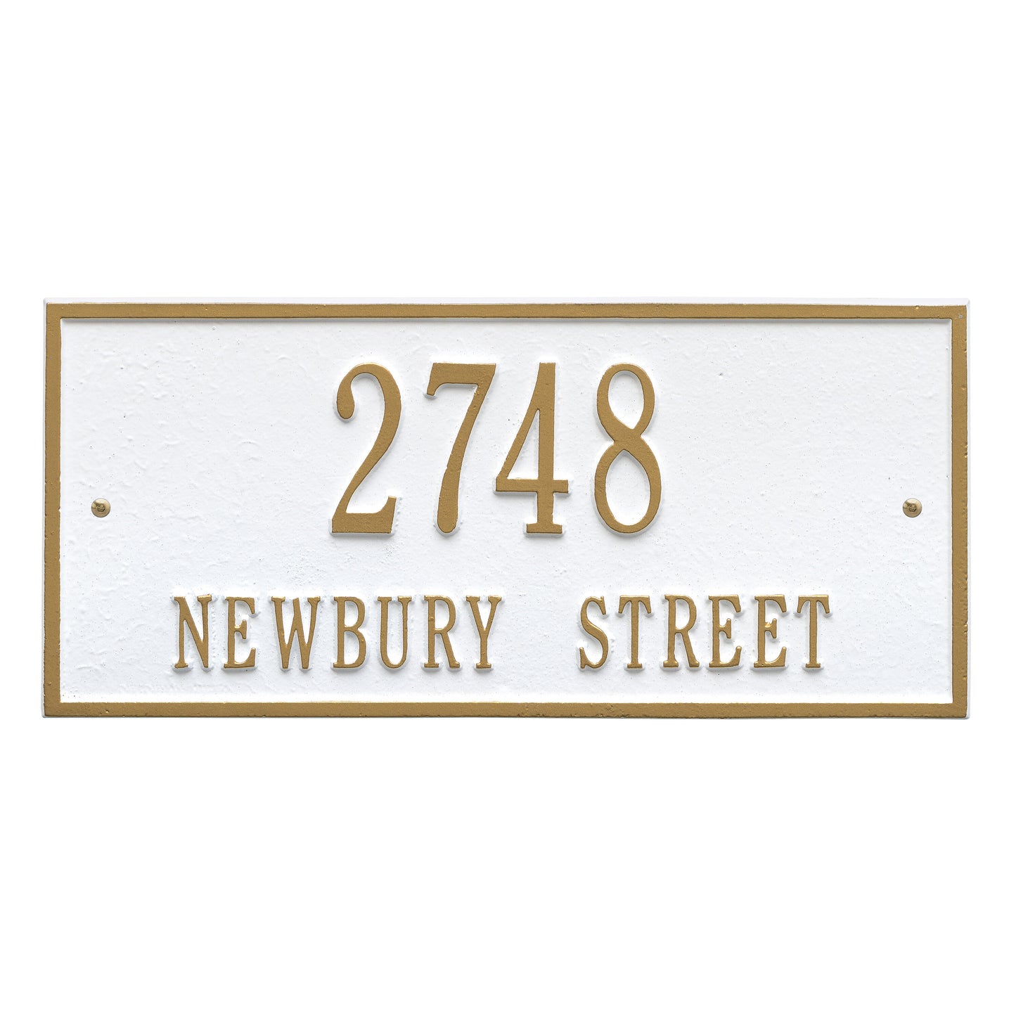 Hartford Standard Wall Address Plaque Two Line