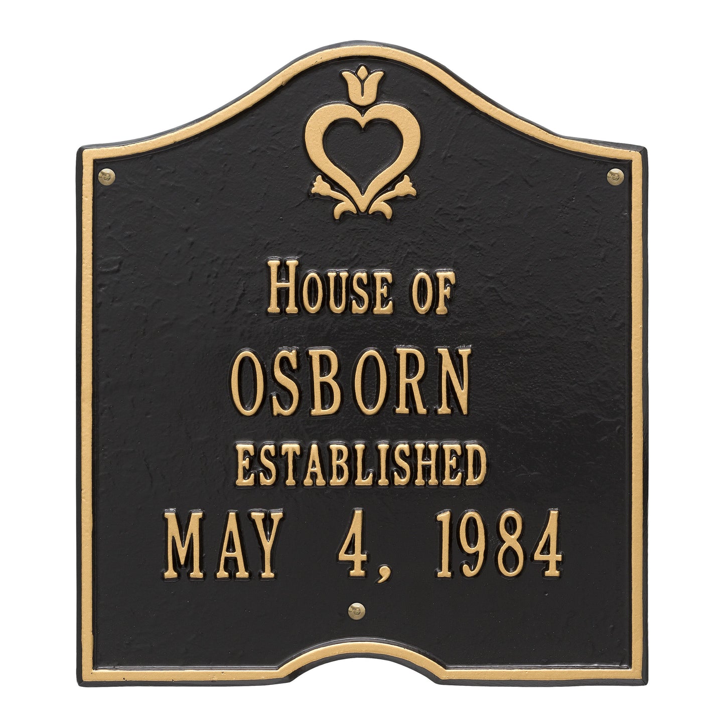 Pennsylvania Dutch Anniversary Plaque - Standard Wall - Two Line