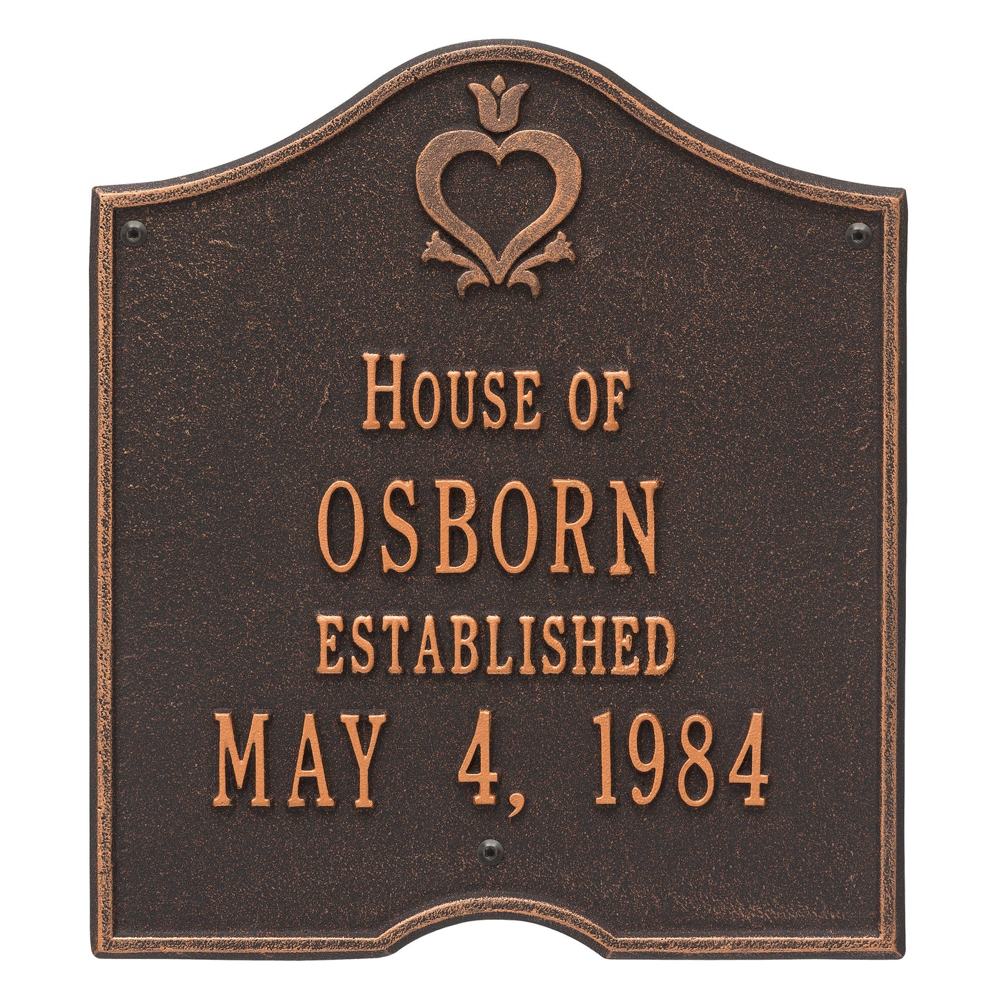 Pennsylvania Dutch Anniversary Plaque - Standard Wall - Two Line