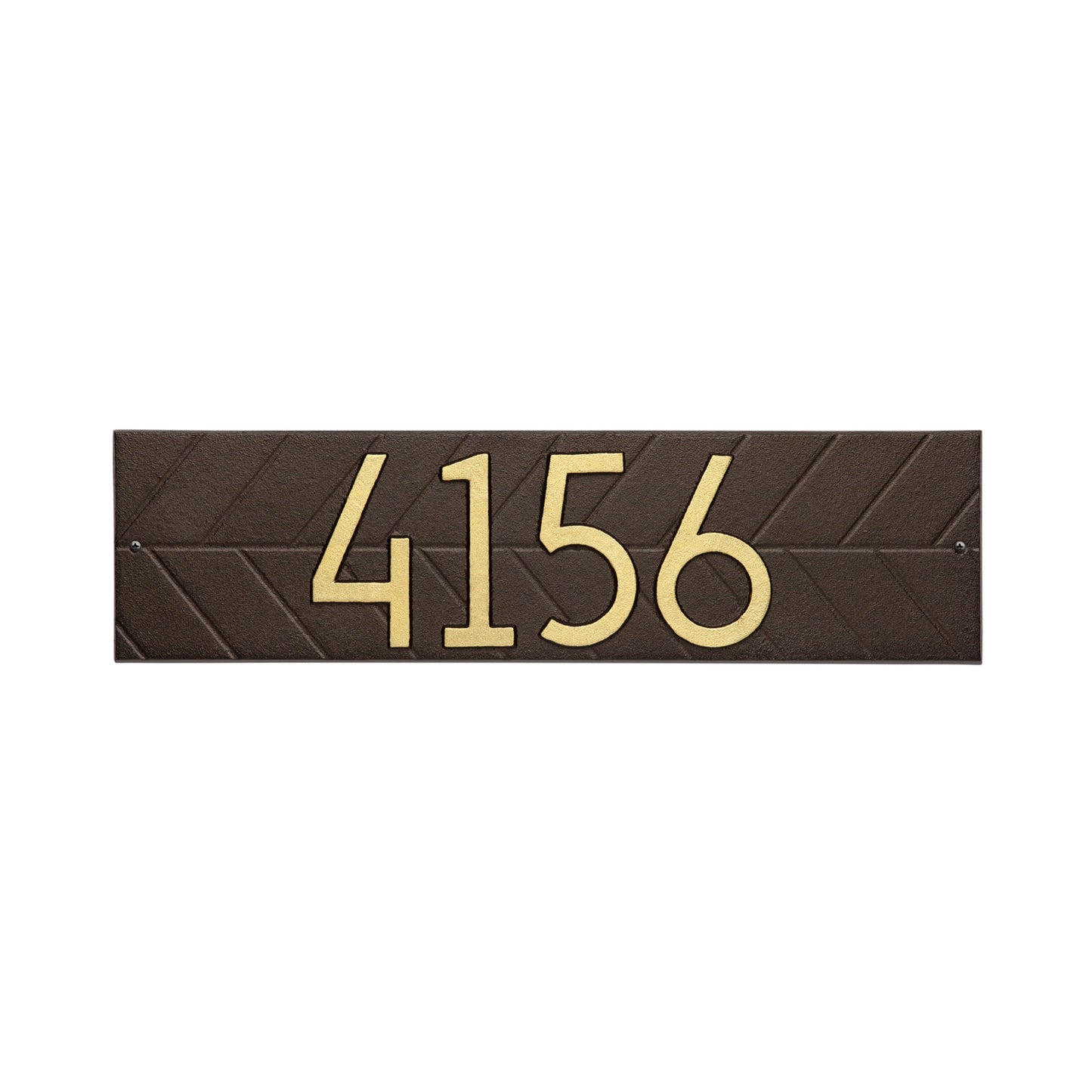 Modern Herringbone Horizontal Plaque, Standard Wall 1-line