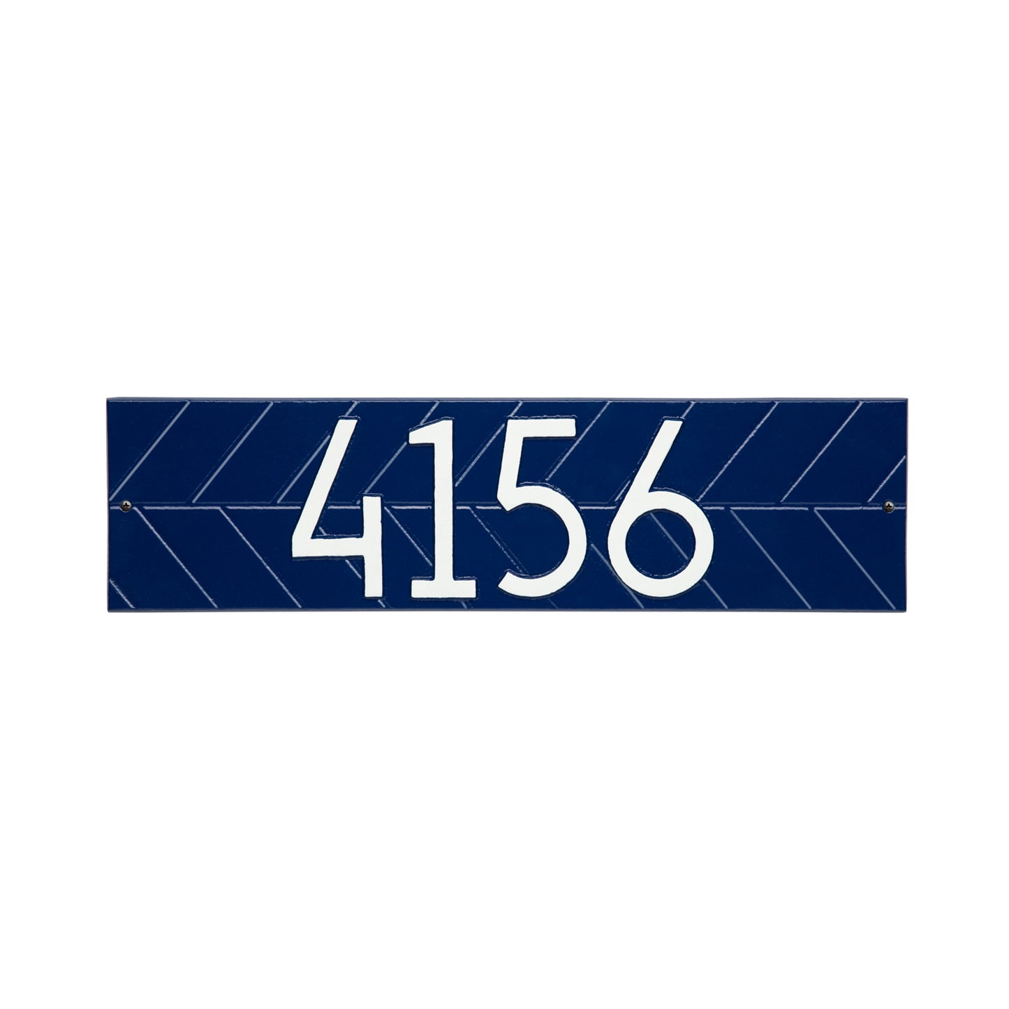 Modern Herringbone Horizontal Plaque, Standard Wall 1-line