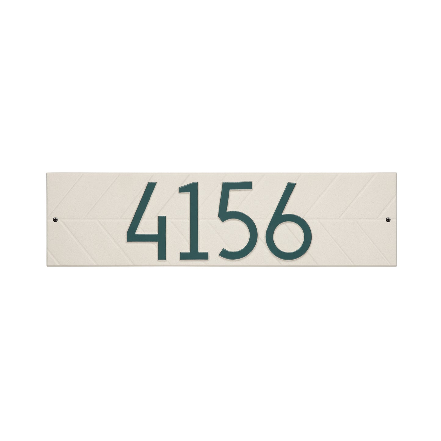 Modern Herringbone Horizontal Plaque, Standard Wall 1-line