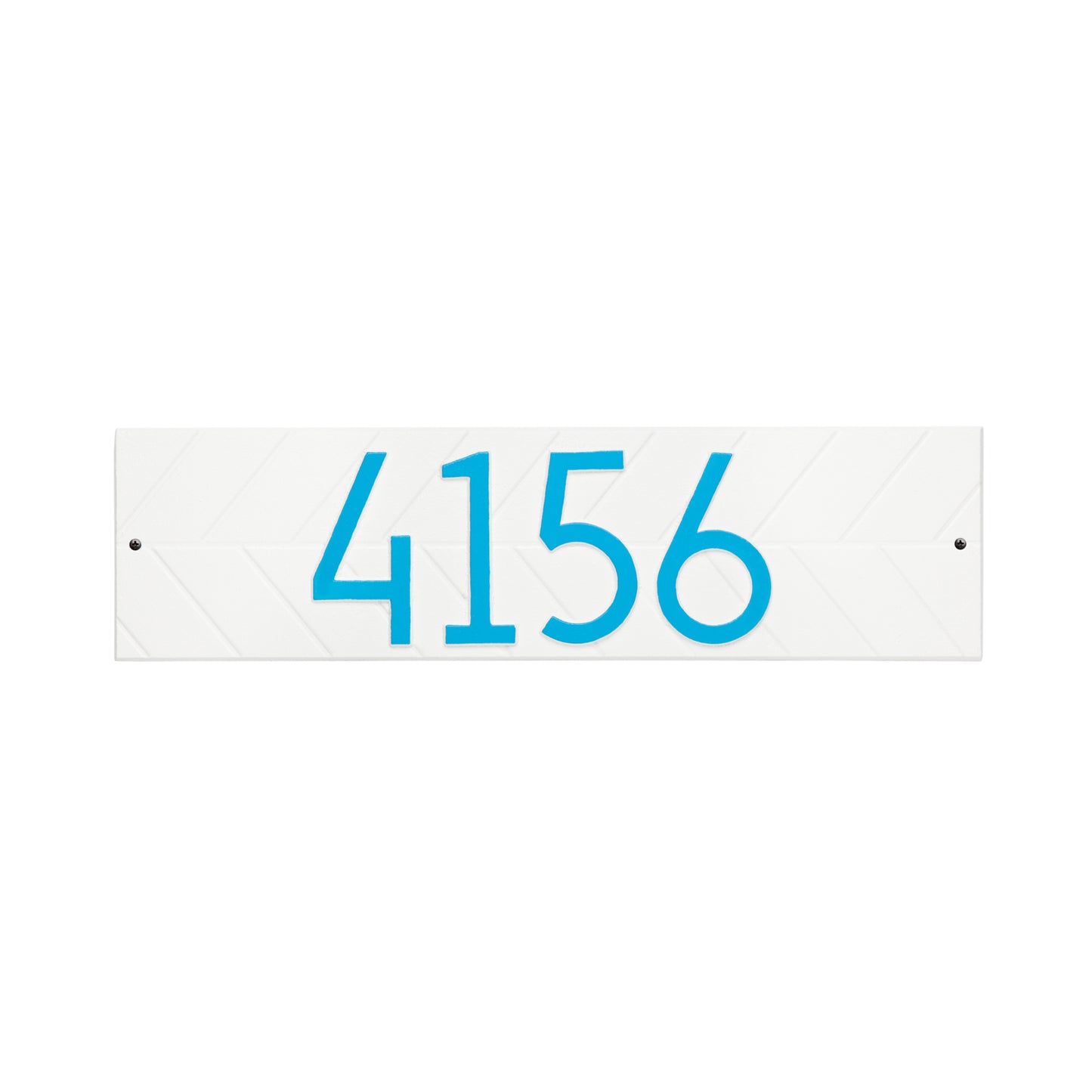 Modern Herringbone Horizontal Plaque, Standard Wall 1-line