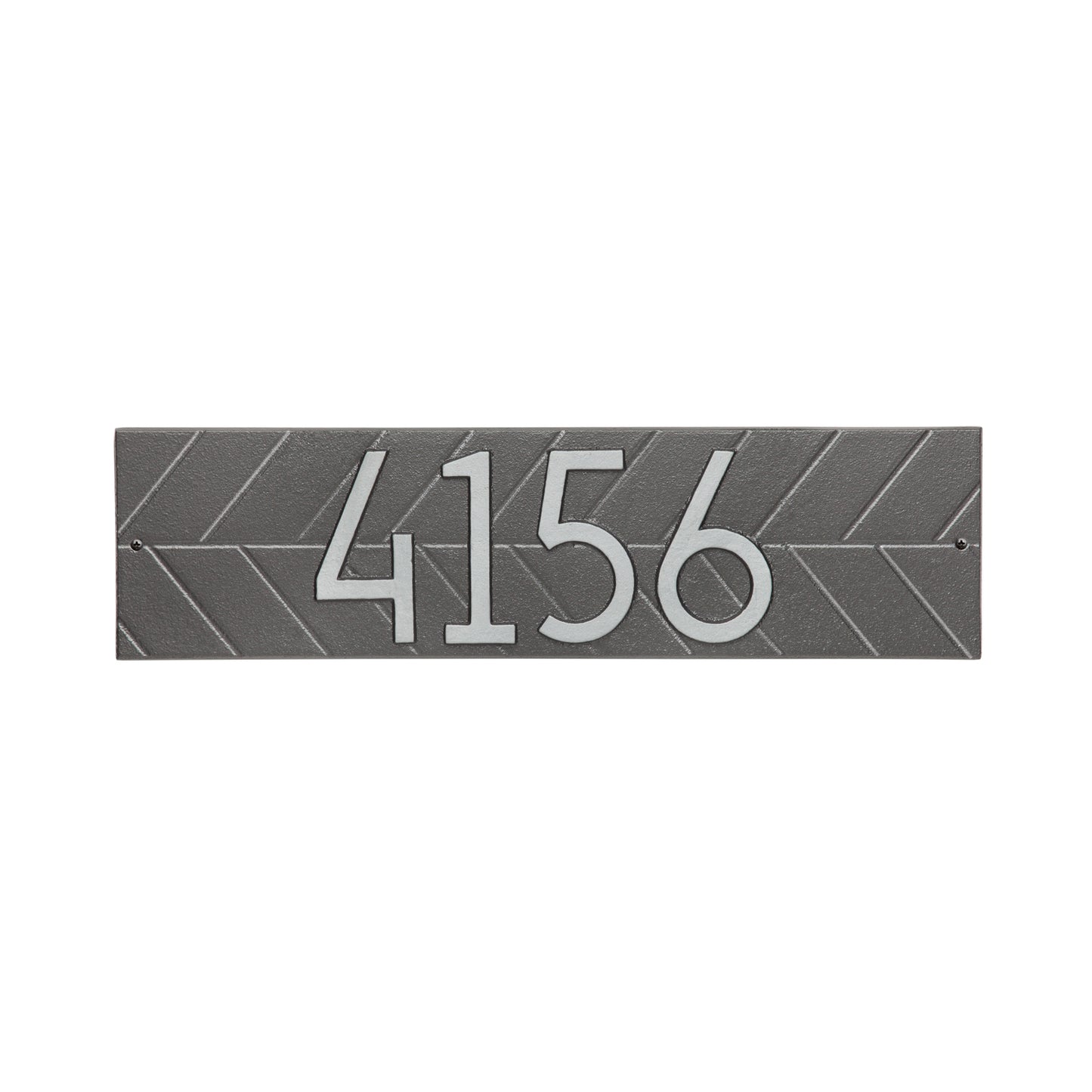 Modern Herringbone Horizontal Plaque, Standard Wall 1-line