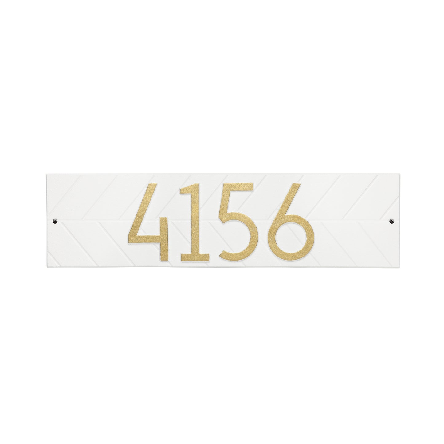 Modern Herringbone Horizontal Plaque, Standard Wall 1-line