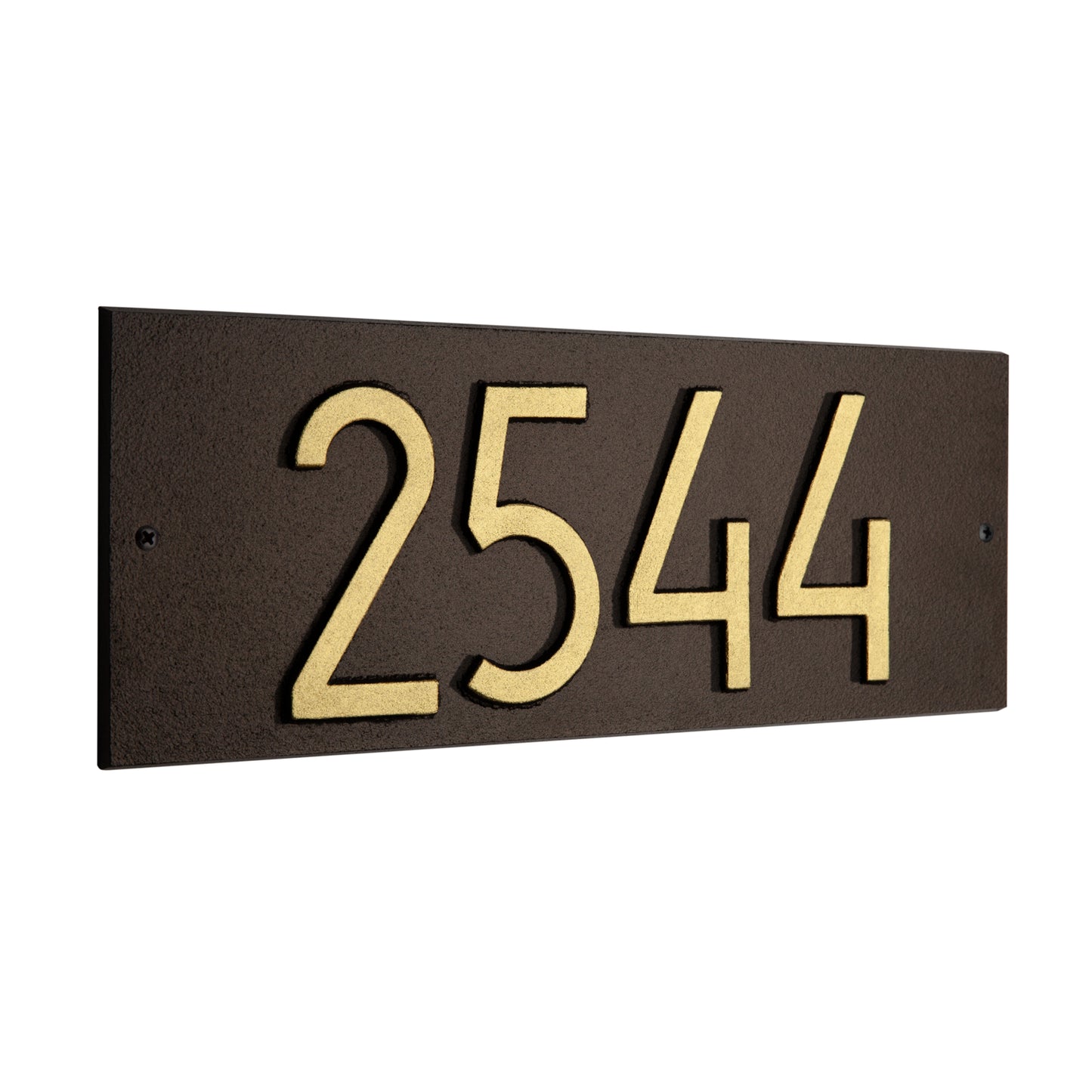 Mid-Century Modern Rectangle Plaque, Standard Wall 1-line