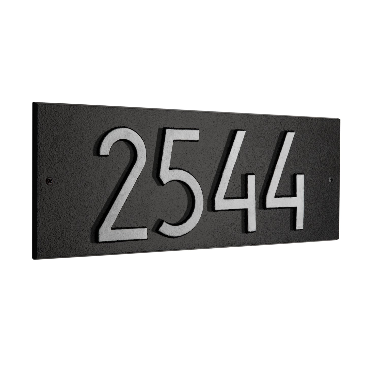 Mid-Century Modern Rectangle Plaque, Standard Wall 1-line