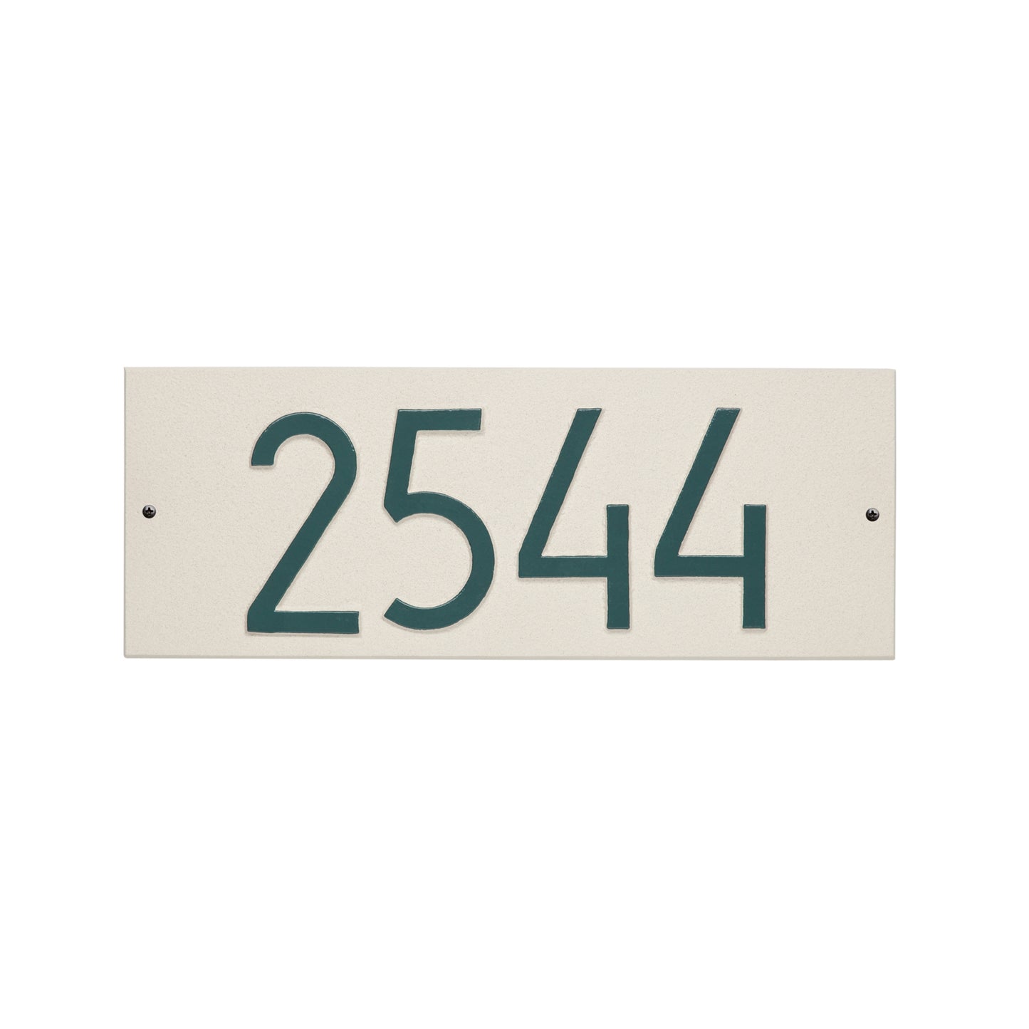 Mid-Century Modern Rectangle Plaque, Standard Wall 1-line