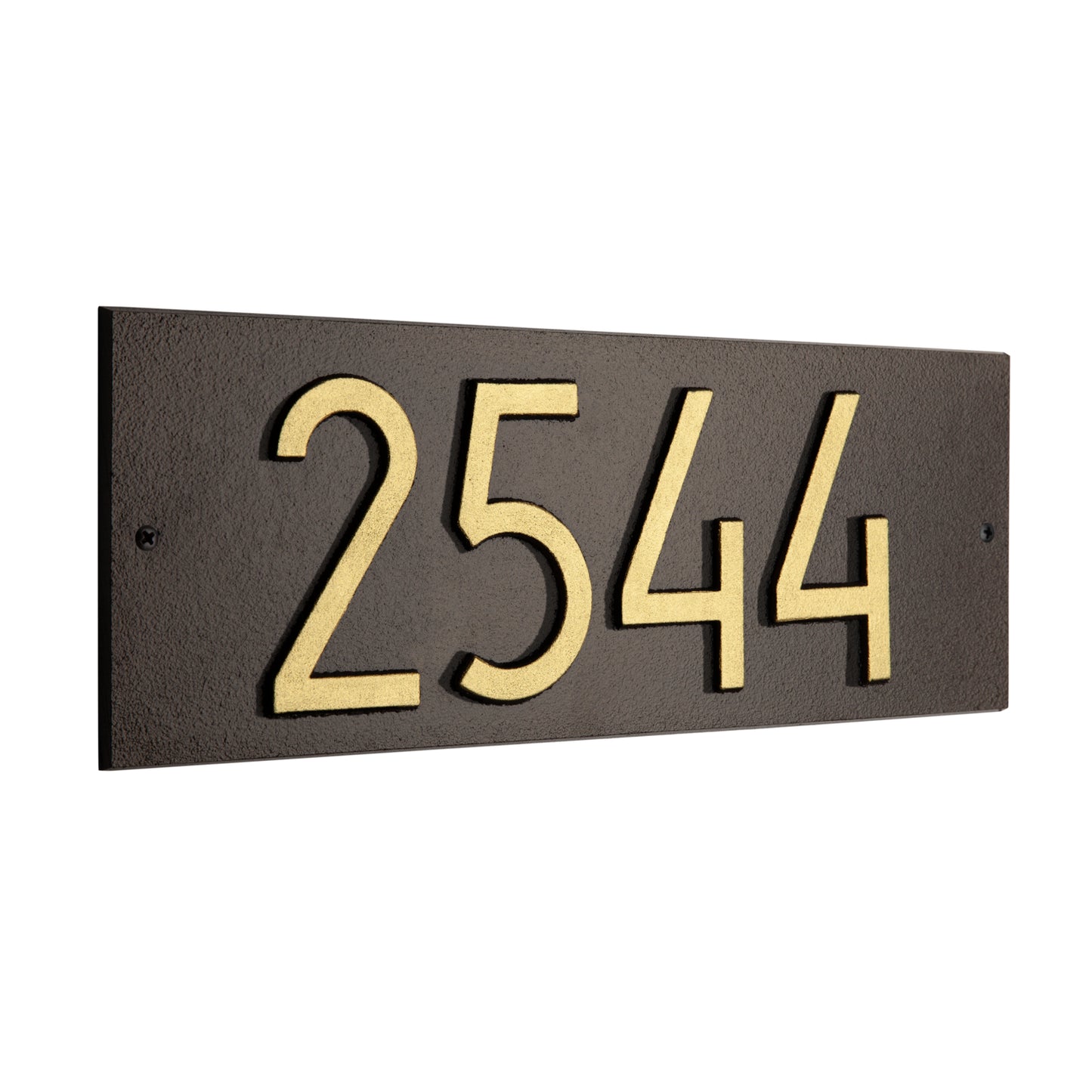 Mid-Century Modern Rectangle Plaque, Standard Wall 1-line