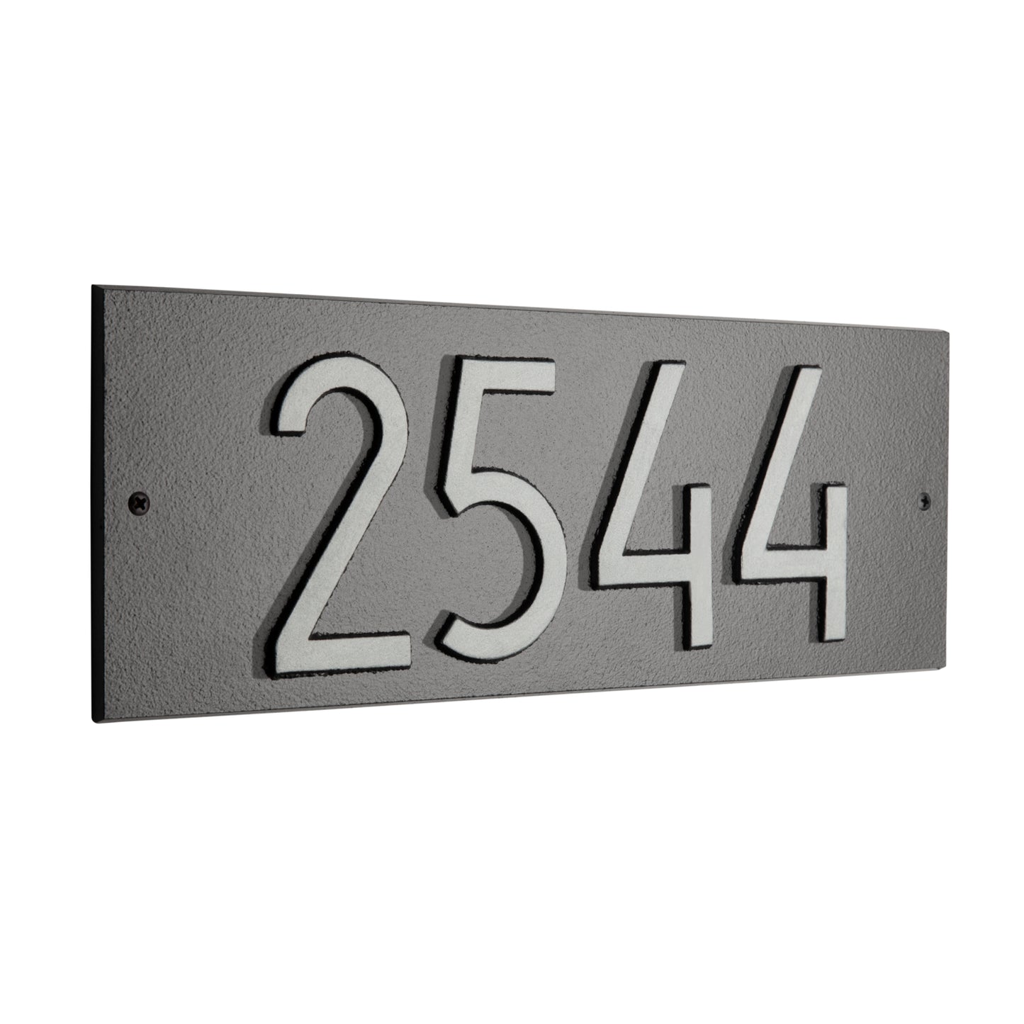 Mid-Century Modern Rectangle Plaque, Standard Wall 1-line