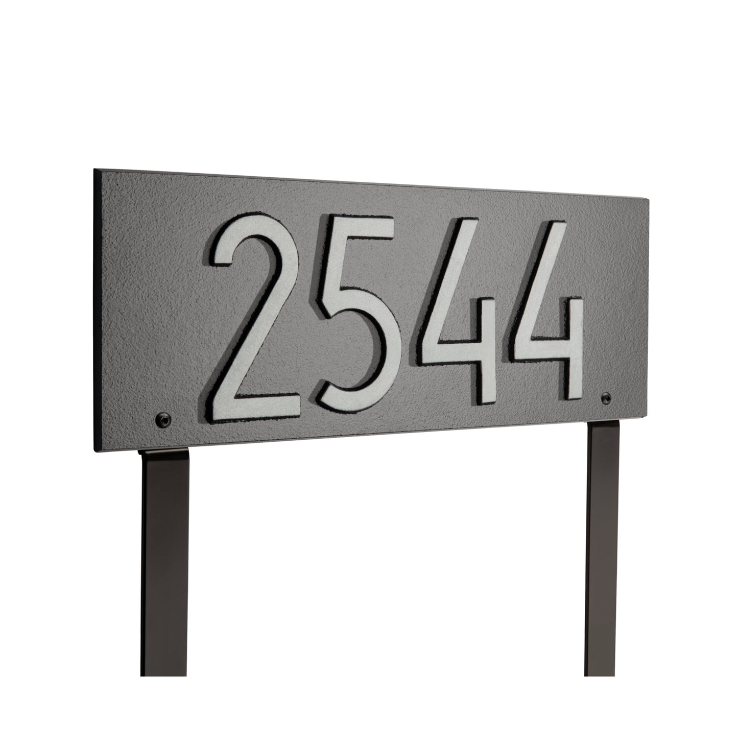 Mid-Century Modern Rectangle Plaque, Standard Lawn 1-line