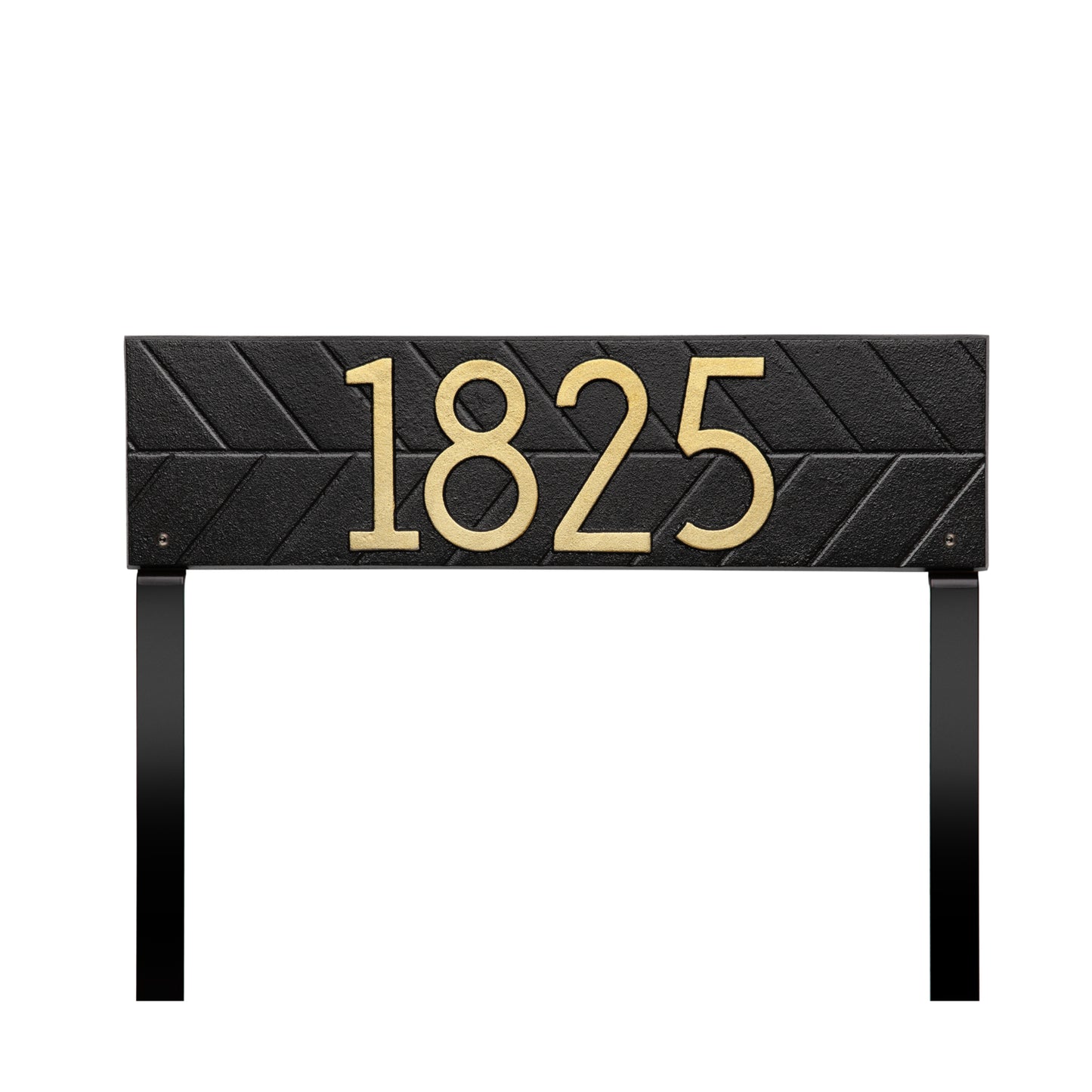 Herringbone Horizontal Plaque, Standard Lawn 1-line
