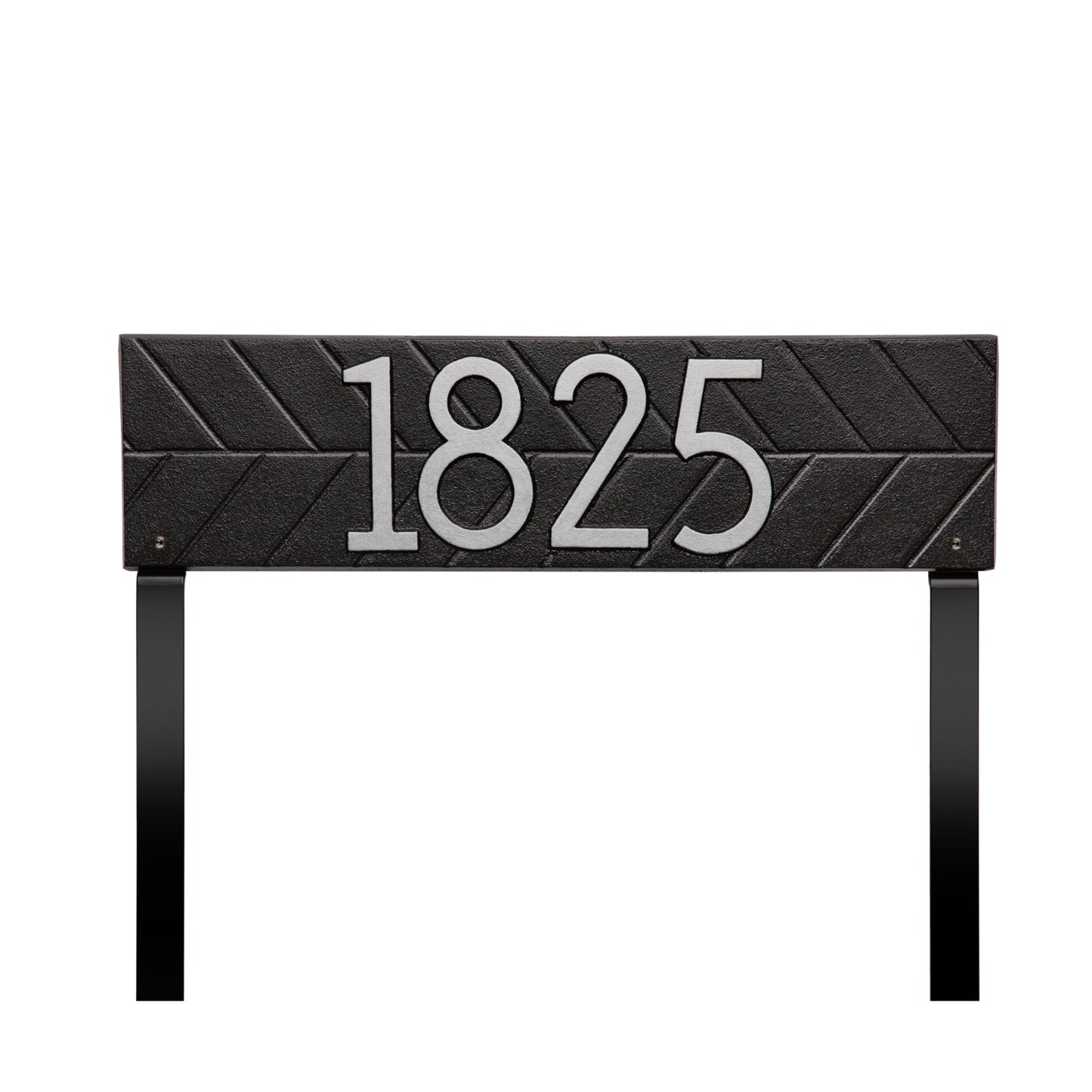 Herringbone Horizontal Plaque, Standard Lawn 1-line