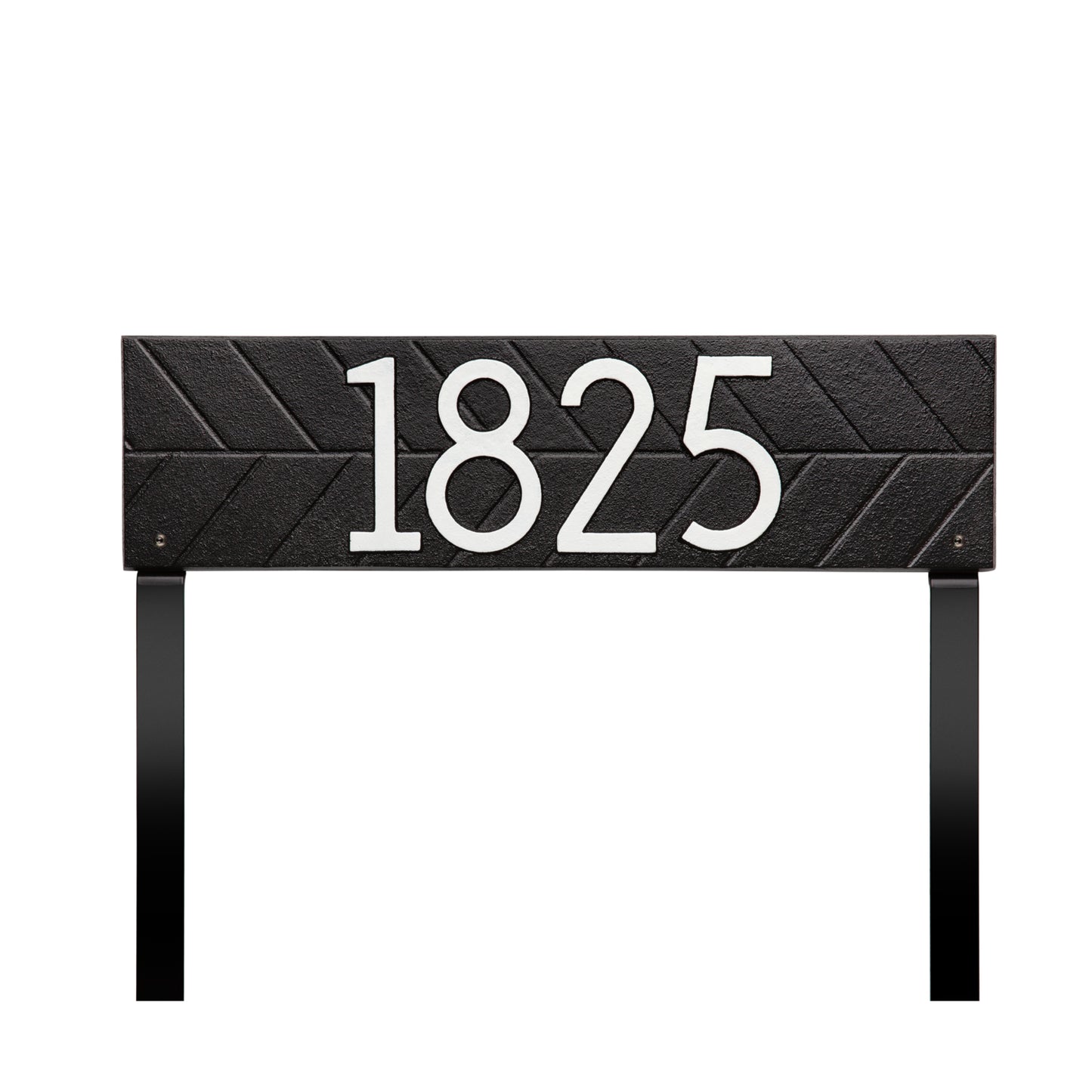 Herringbone Horizontal Plaque, Standard Lawn 1-line