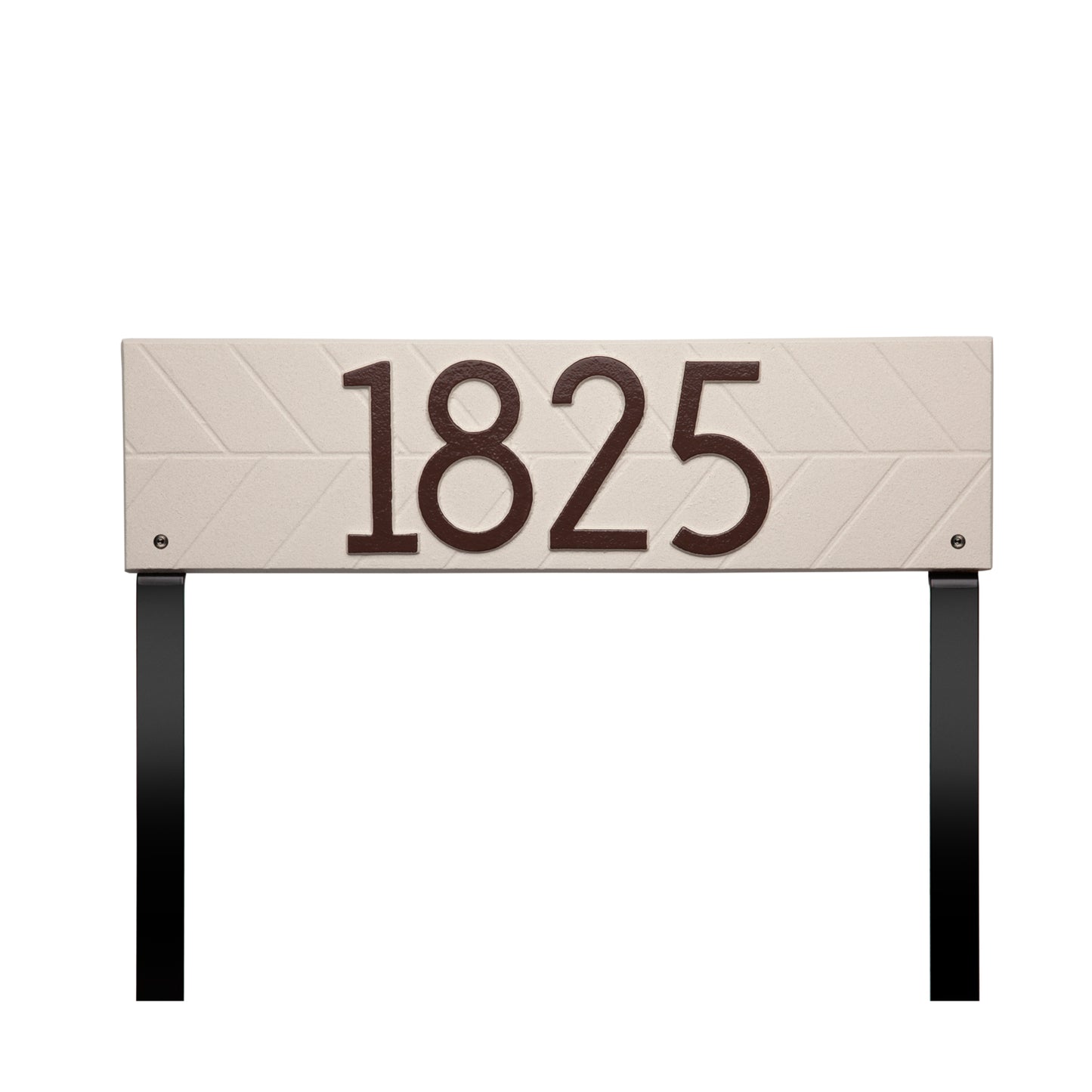 Herringbone Horizontal Plaque, Standard Lawn 1-line
