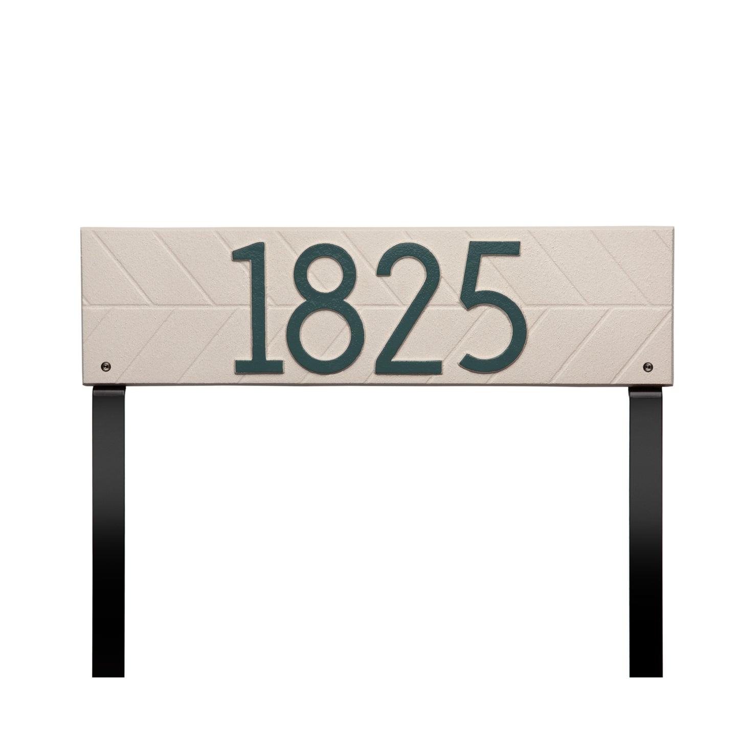 Herringbone Horizontal Plaque, Standard Lawn 1-line