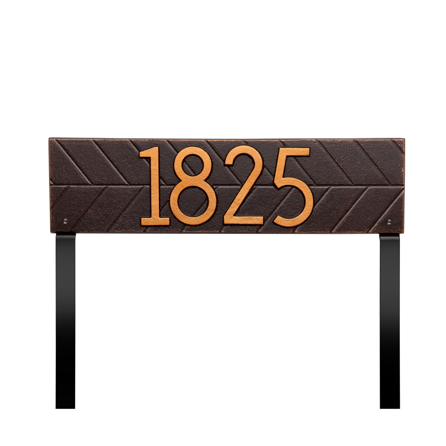 Herringbone Horizontal Plaque, Standard Lawn 1-line