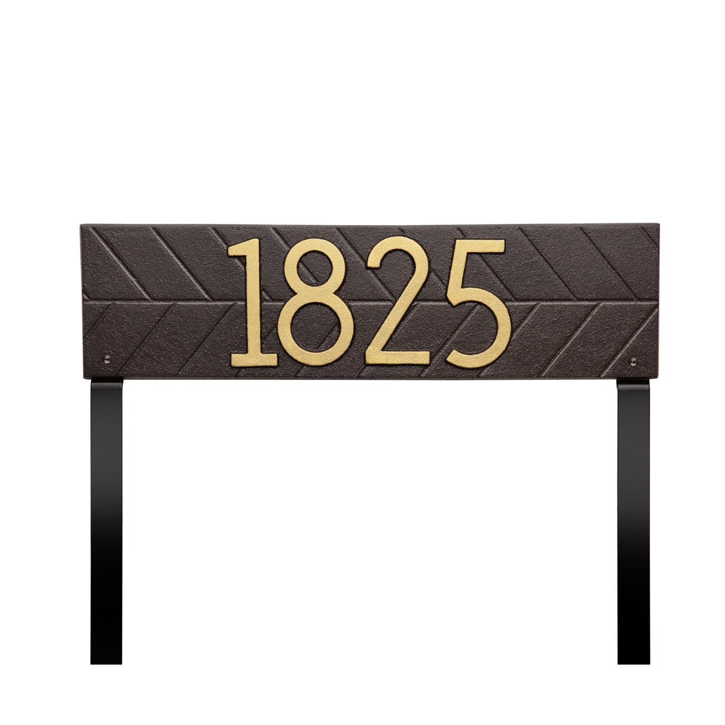 Herringbone Horizontal Plaque, Standard Lawn 1-line