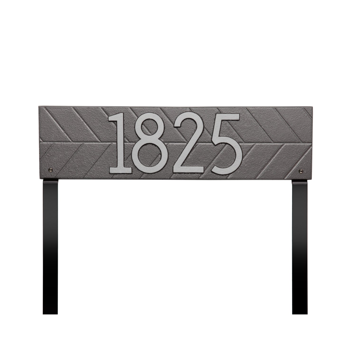 Herringbone Horizontal Plaque, Standard Lawn 1-line
