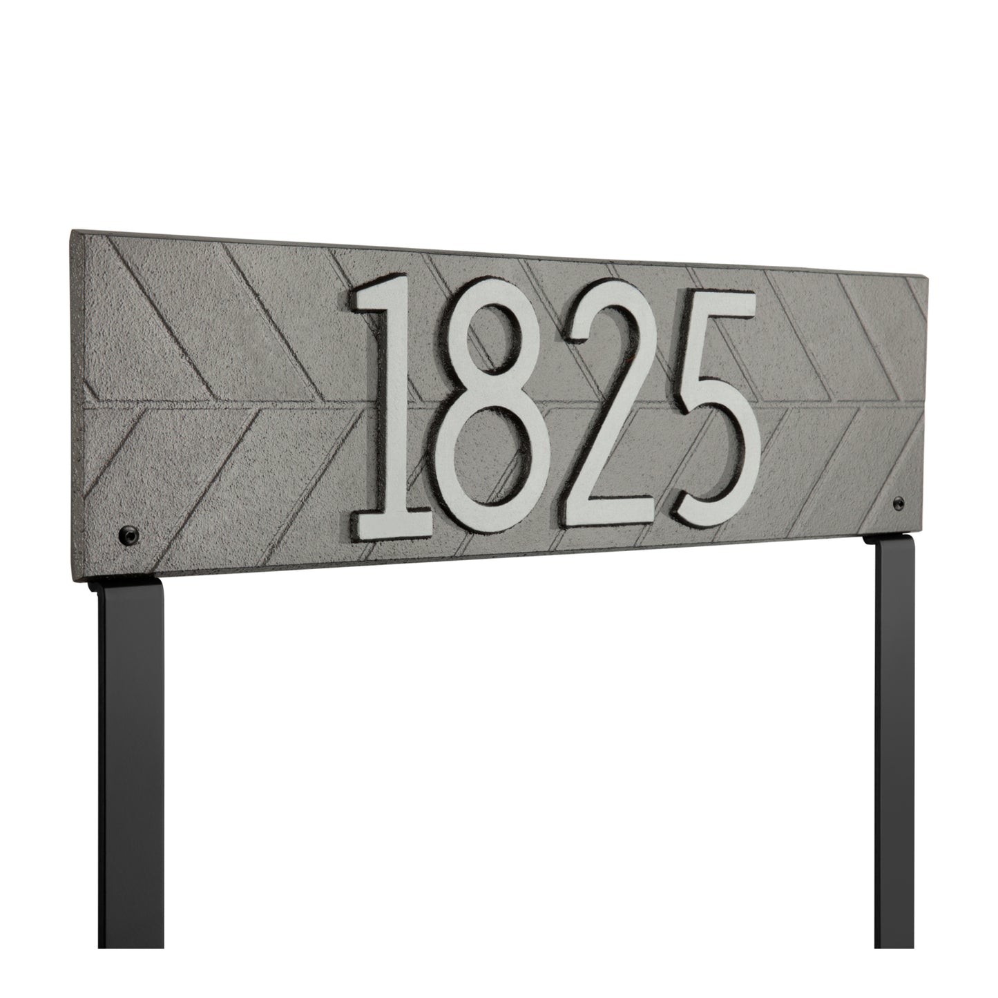 Herringbone Horizontal Plaque, Standard Lawn 1-line