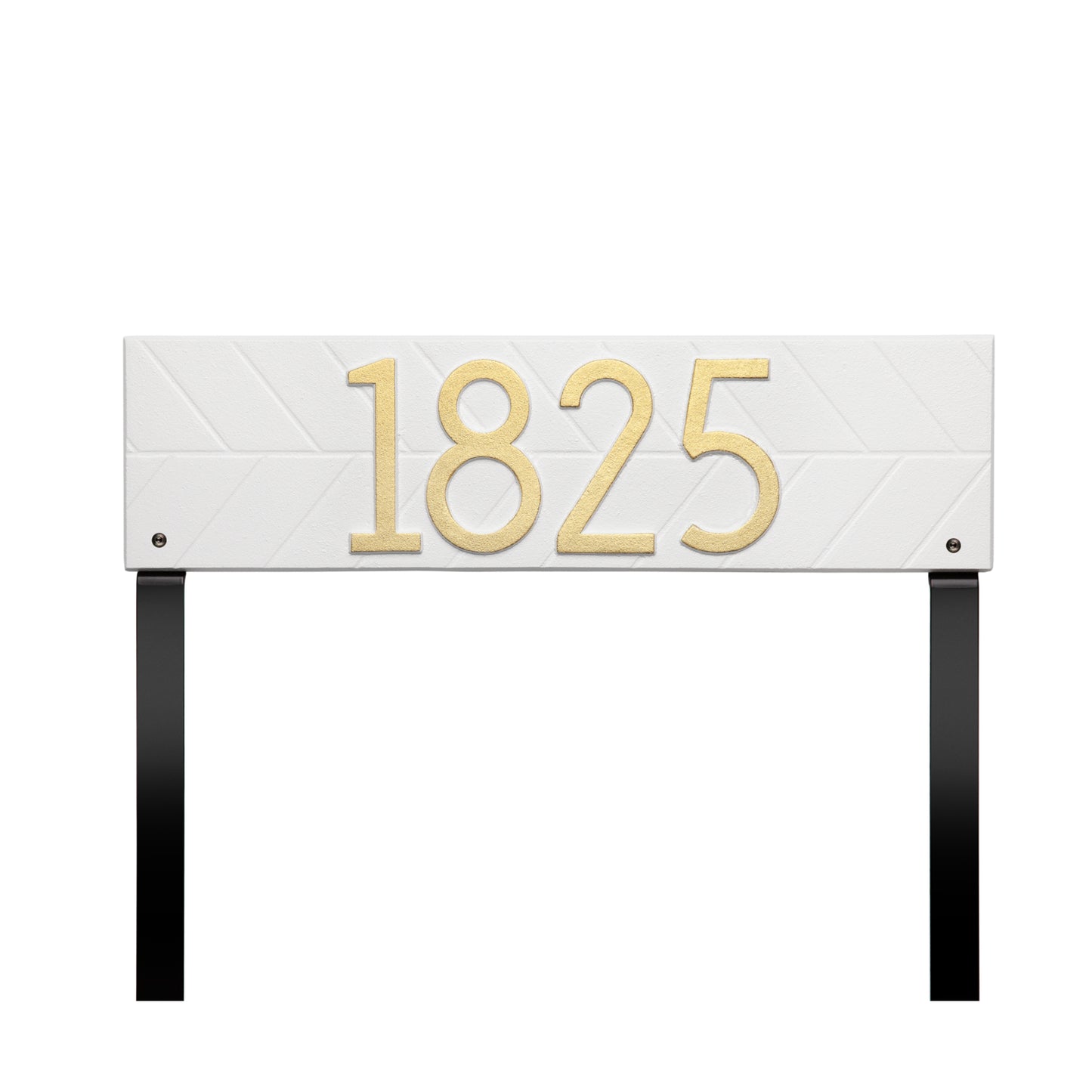 Herringbone Horizontal Plaque, Standard Lawn 1-line