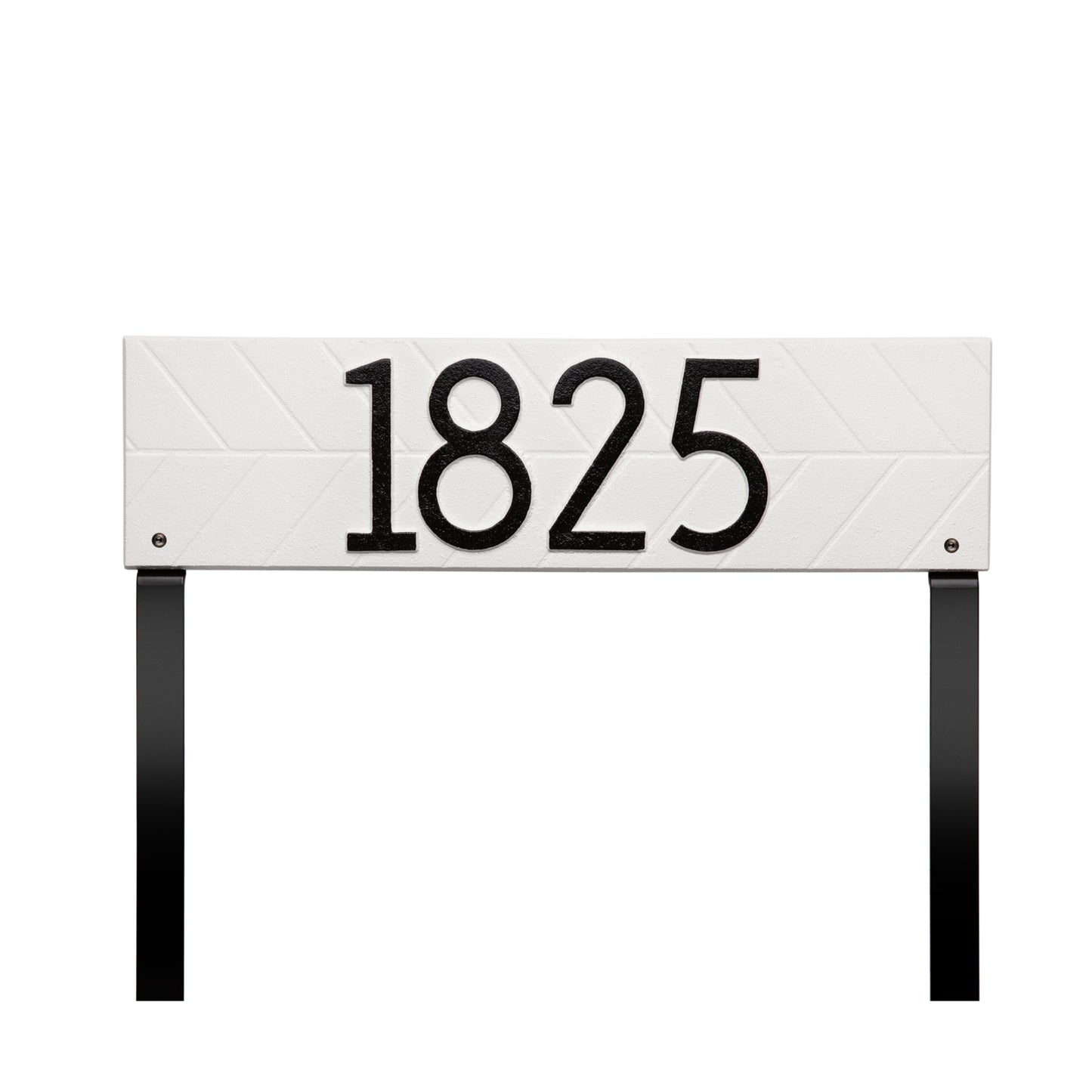 Herringbone Horizontal Plaque, Standard Lawn 1-line