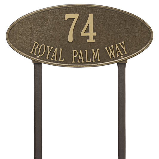 Madison Oval - Estate Lawn - Two Line