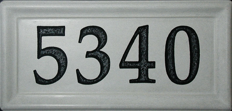 Classic Grey Stone Address Plaque