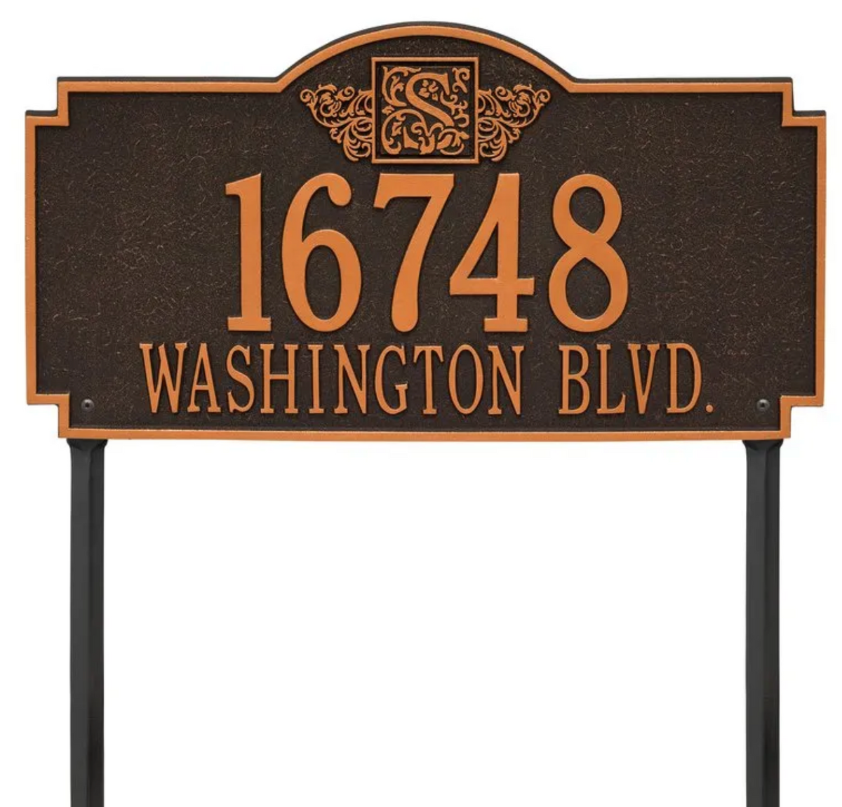 Personalized Monogram - Estate Lawn Plaque - Two Line