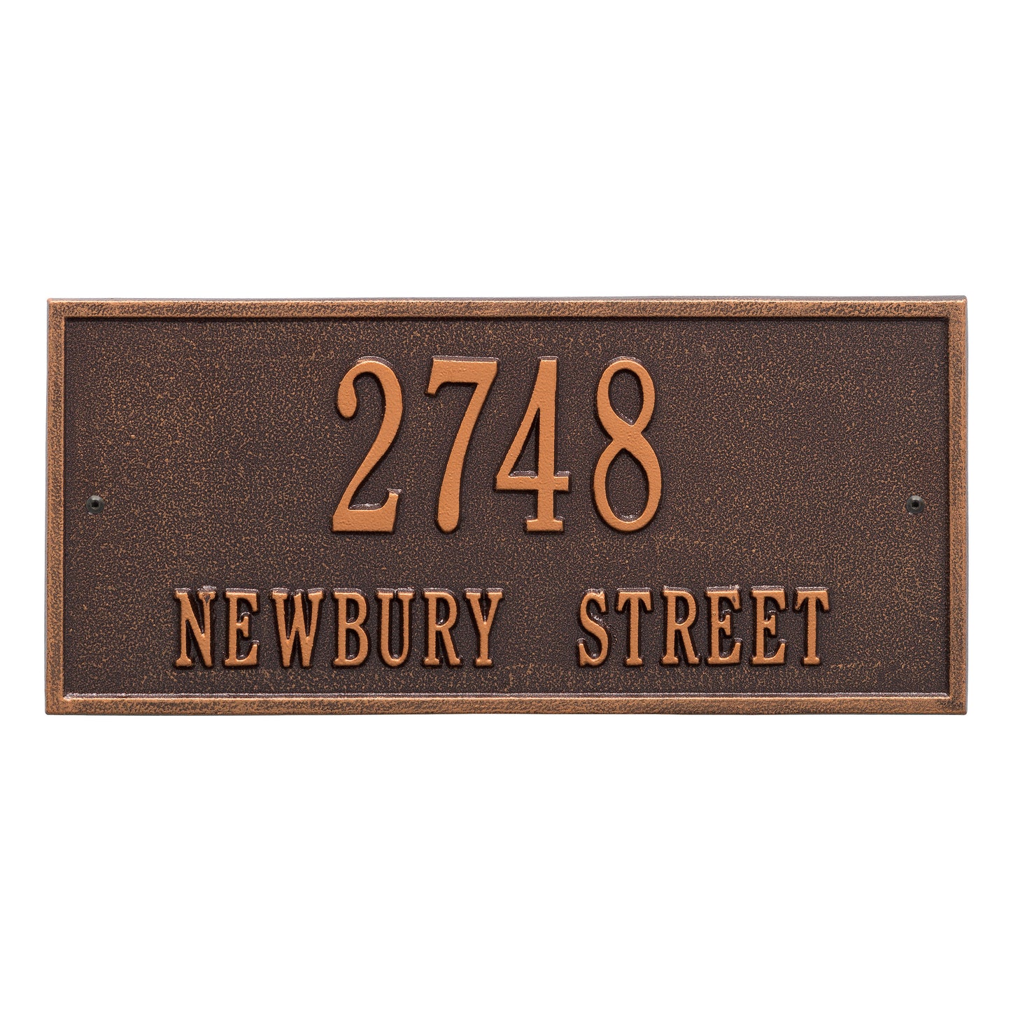 Hartford Standard Wall Address Plaque Two Line