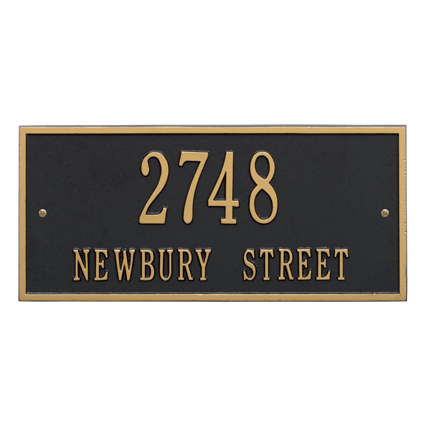 Hartford Standard Wall Address Plaque Two Line