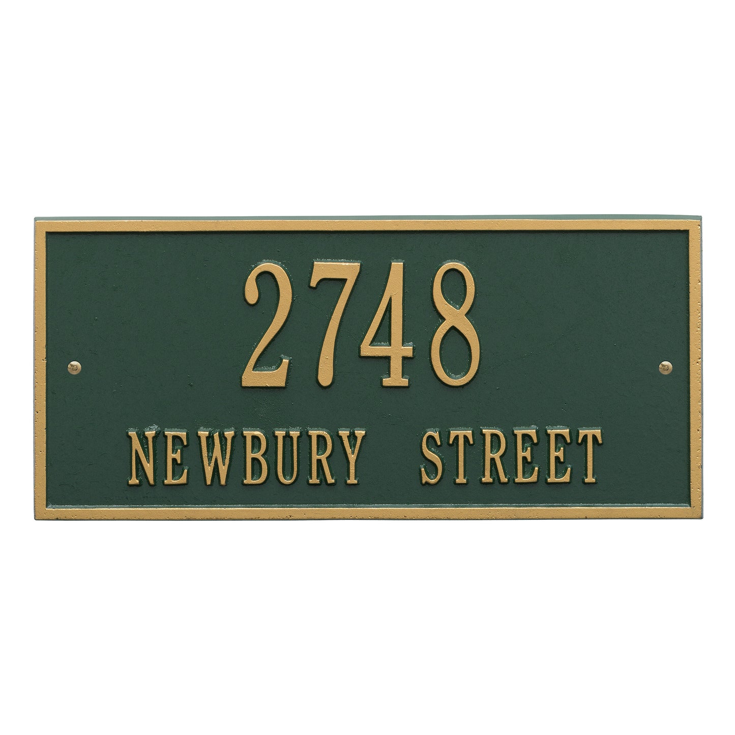 Hartford Standard Wall Address Plaque Two Line