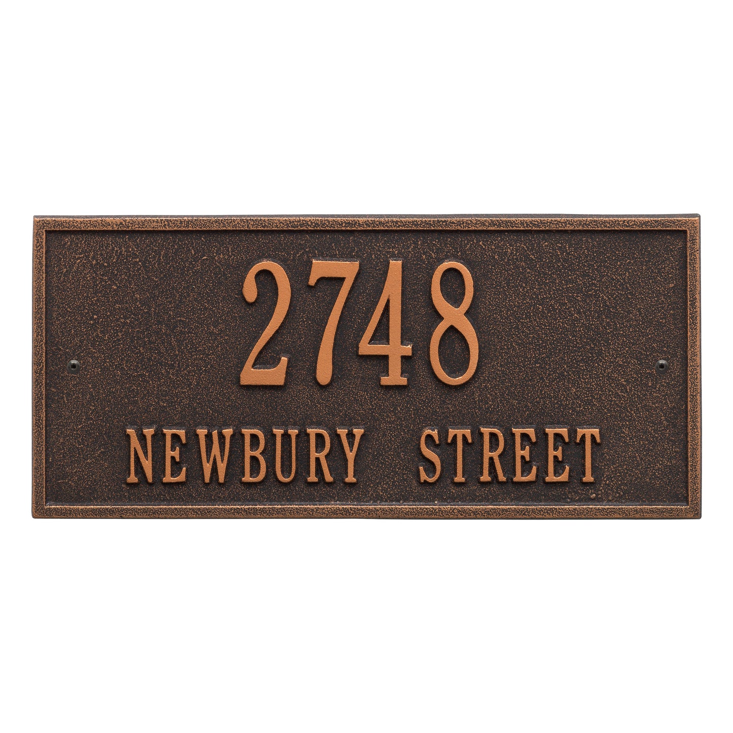 Hartford Standard Wall Address Plaque Two Line