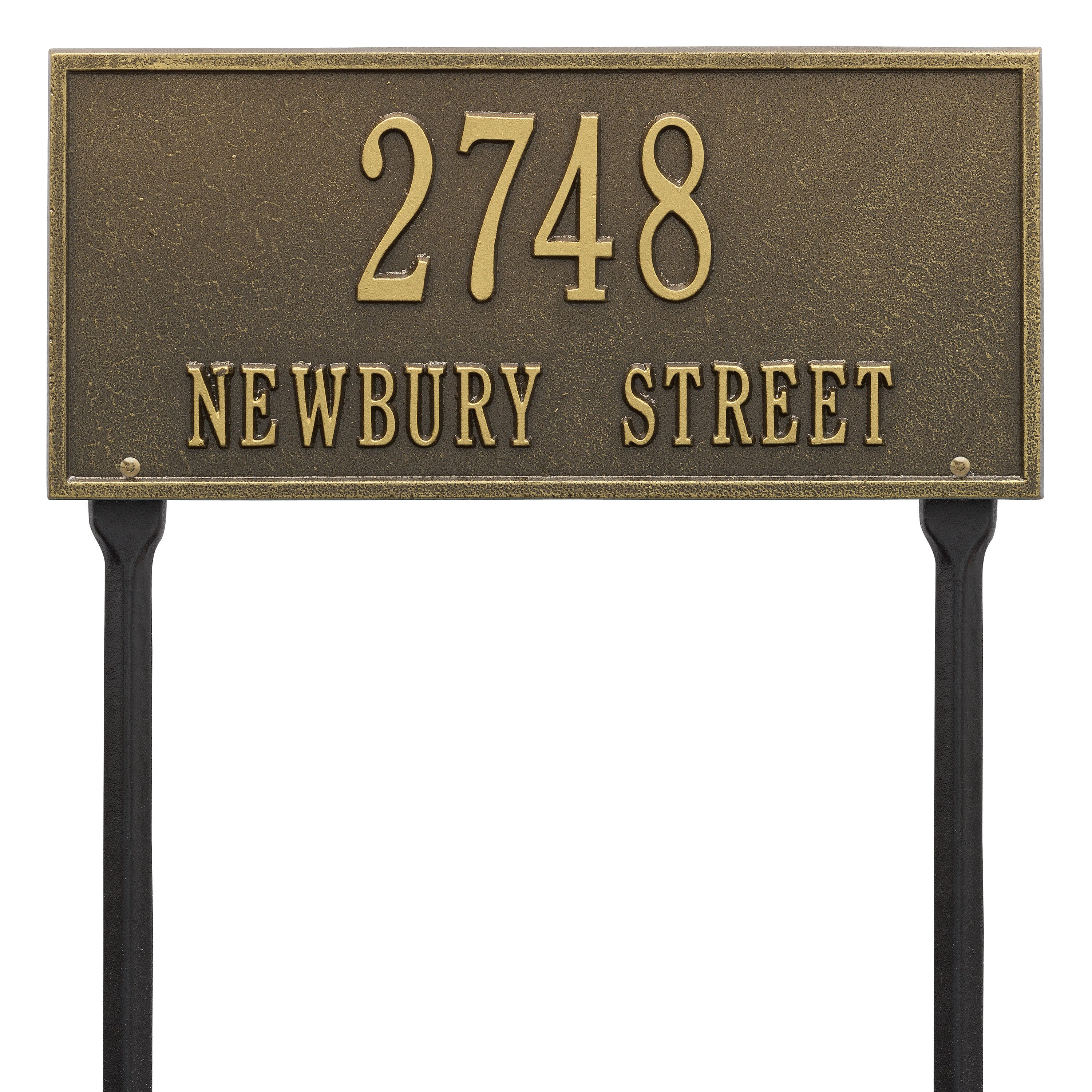 Hartford - Standard Lawn - Two Line – Address Plaques Dot Net