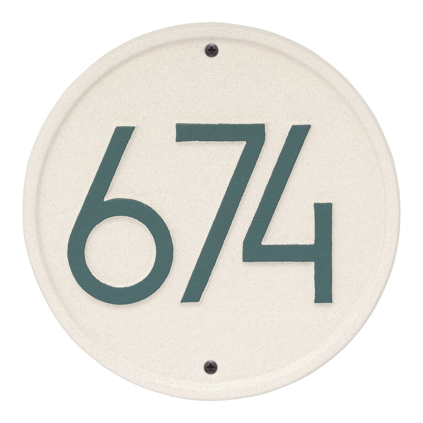 Round Modern Personalized Wall Plaque