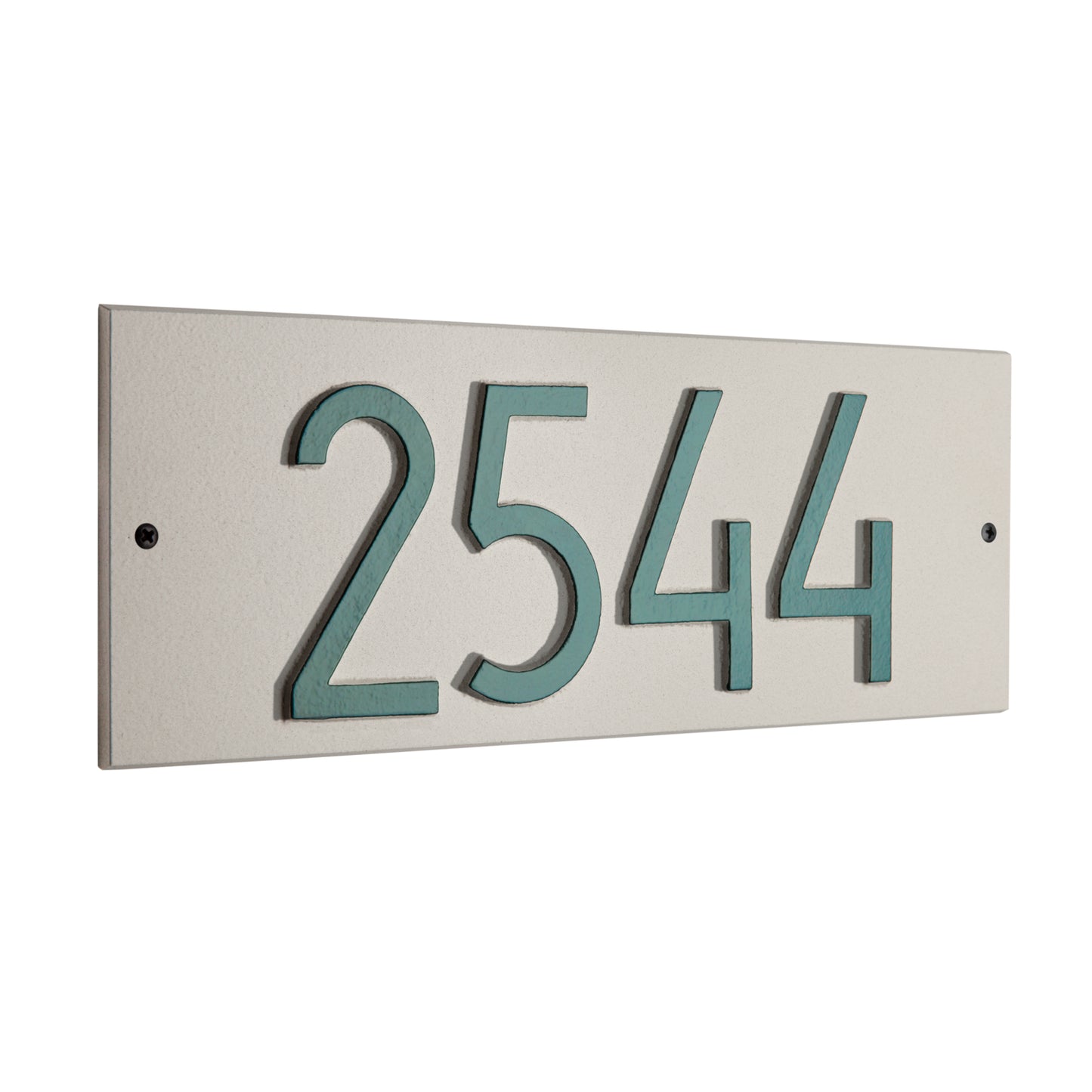 Mid-Century Modern Rectangle Plaque, Standard Wall 1-line