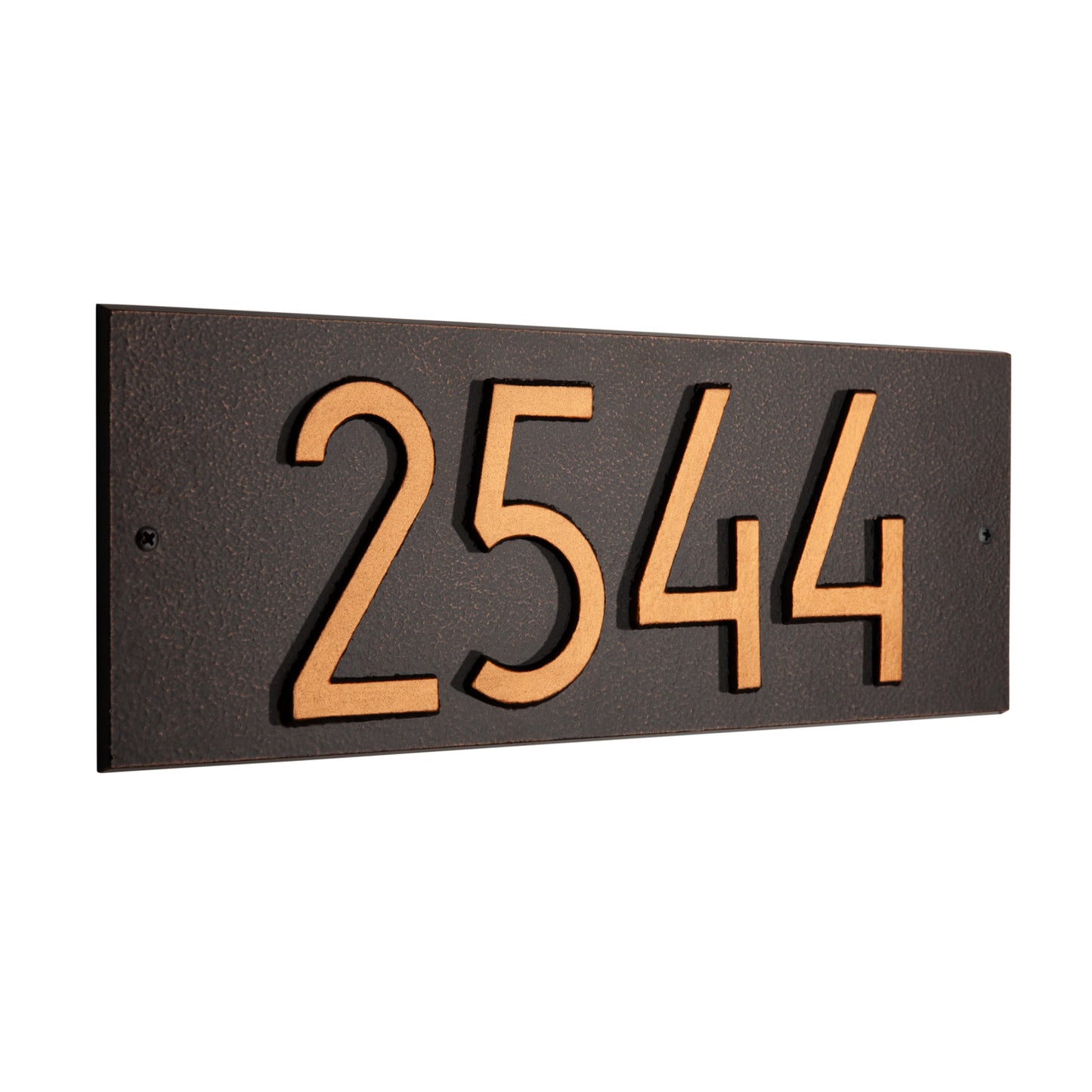 Mid-Century Modern Rectangle Plaque, Standard Wall 1-line