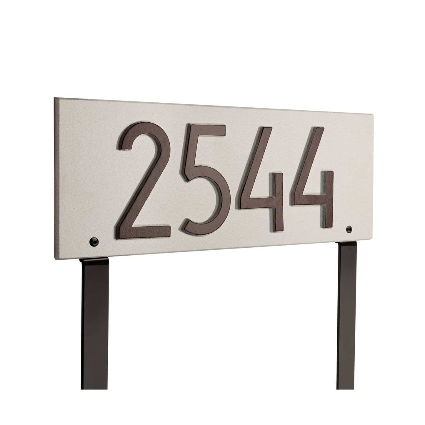 Mid-Century Modern Rectangle Plaque, Standard Lawn 1-line