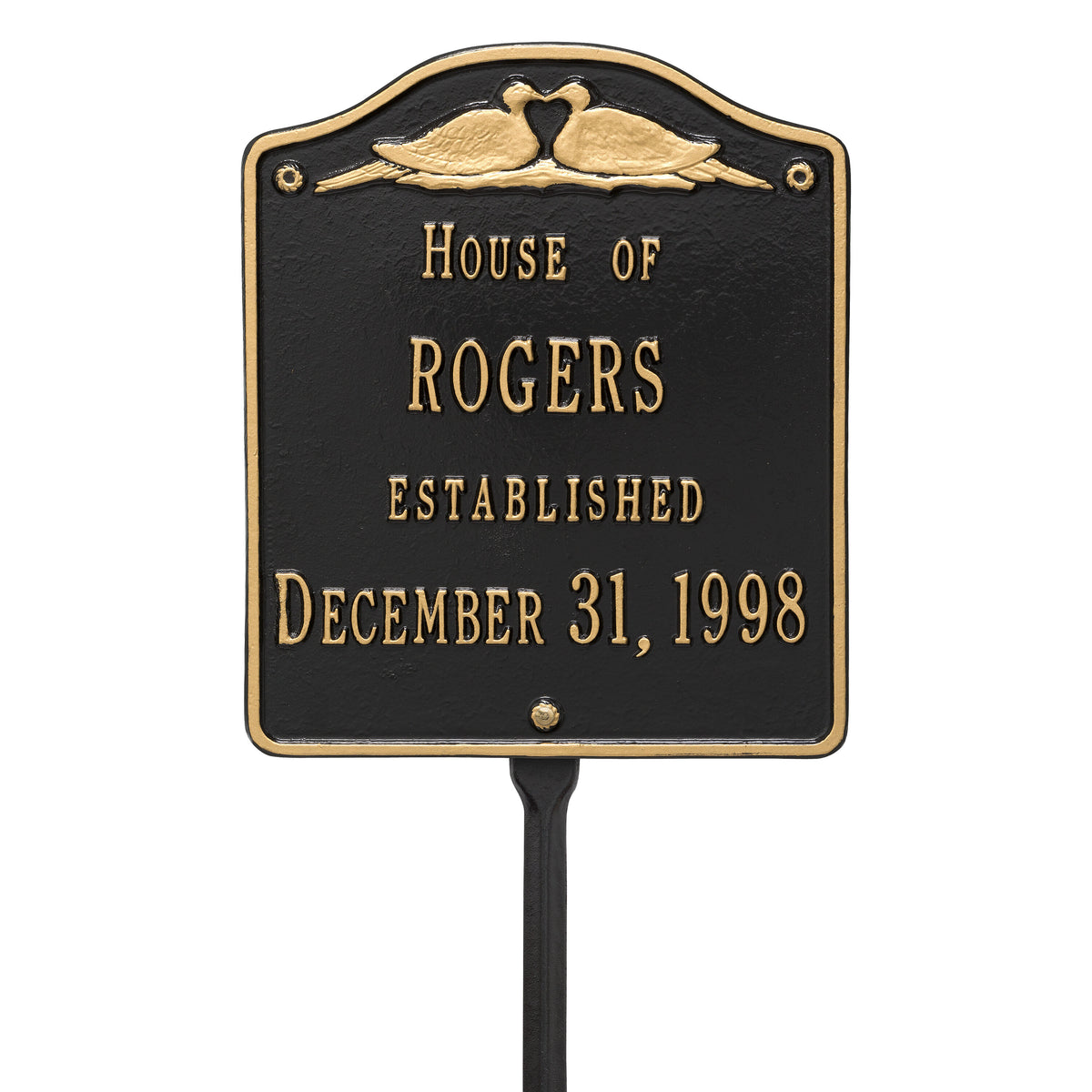 Wedding Plaque - Standard Lawn - Two Line Customization