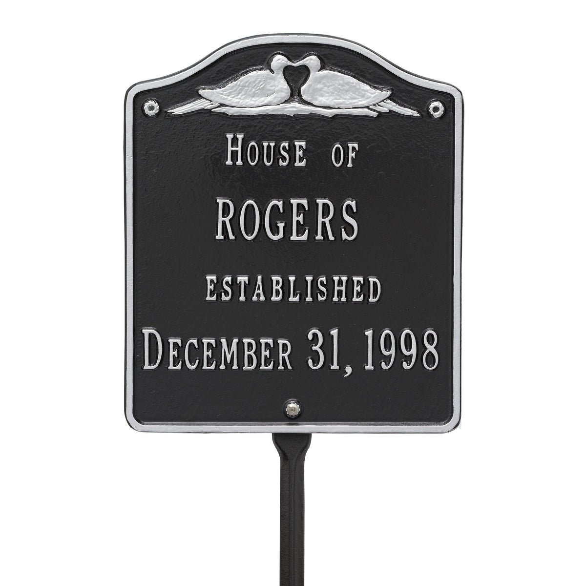 Wedding Plaque - Standard Lawn - Two Line Customization