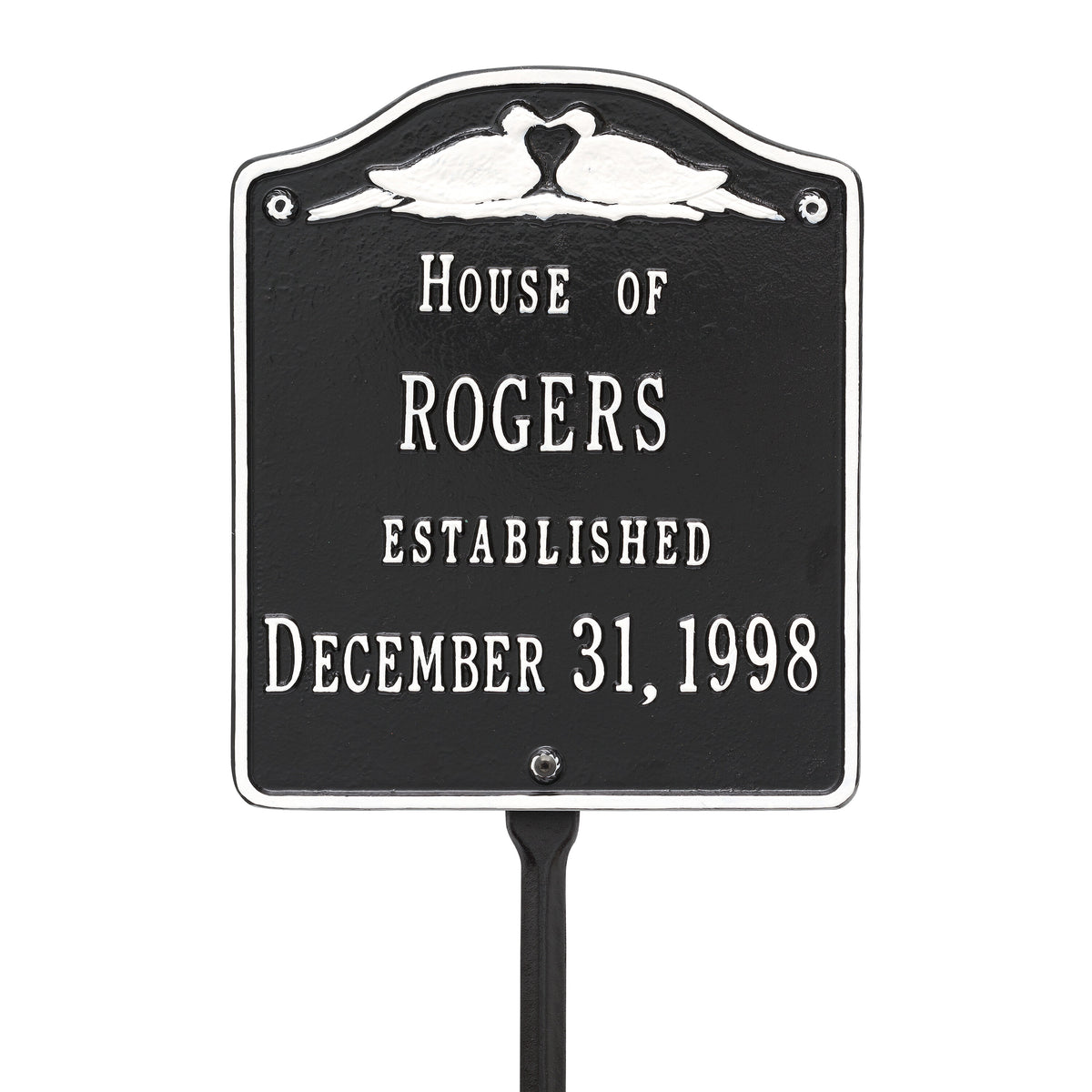 Wedding Plaque - Standard Lawn - Two Line Customization