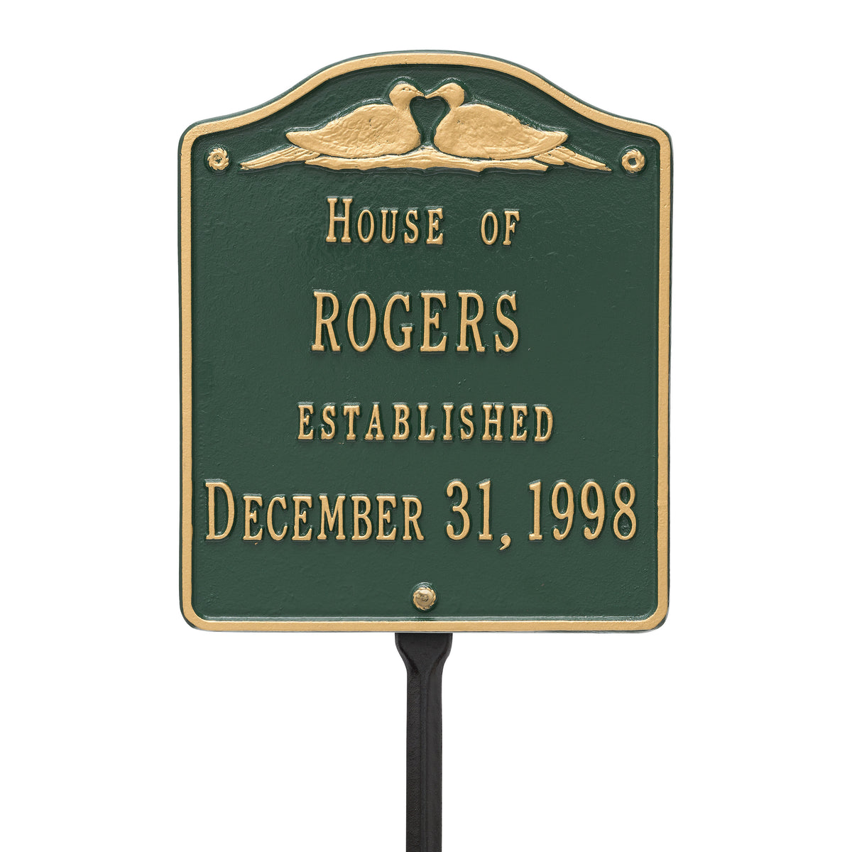 Wedding Plaque - Standard Lawn - Two Line Customization