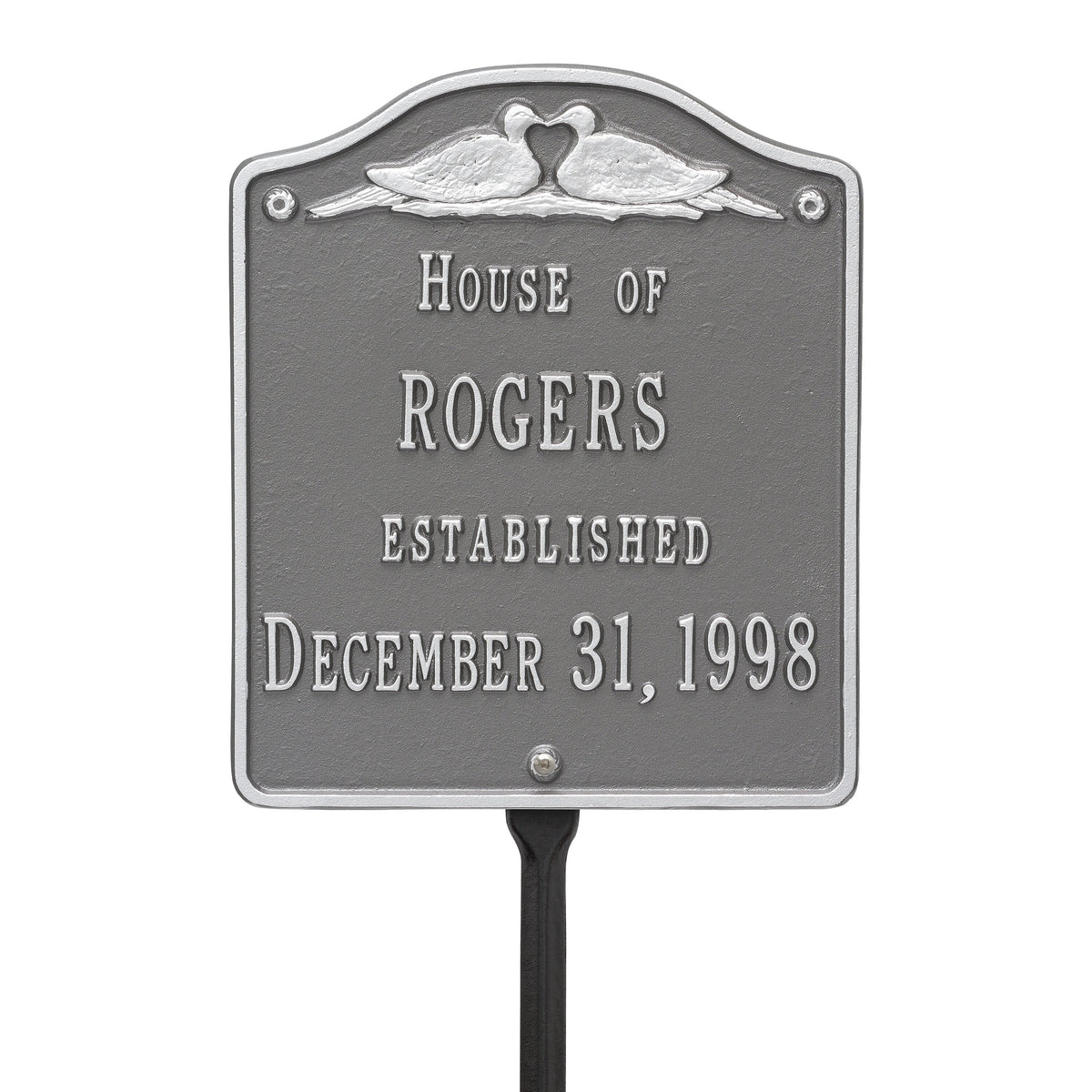 Wedding Plaque - Standard Lawn - Two Line Customization