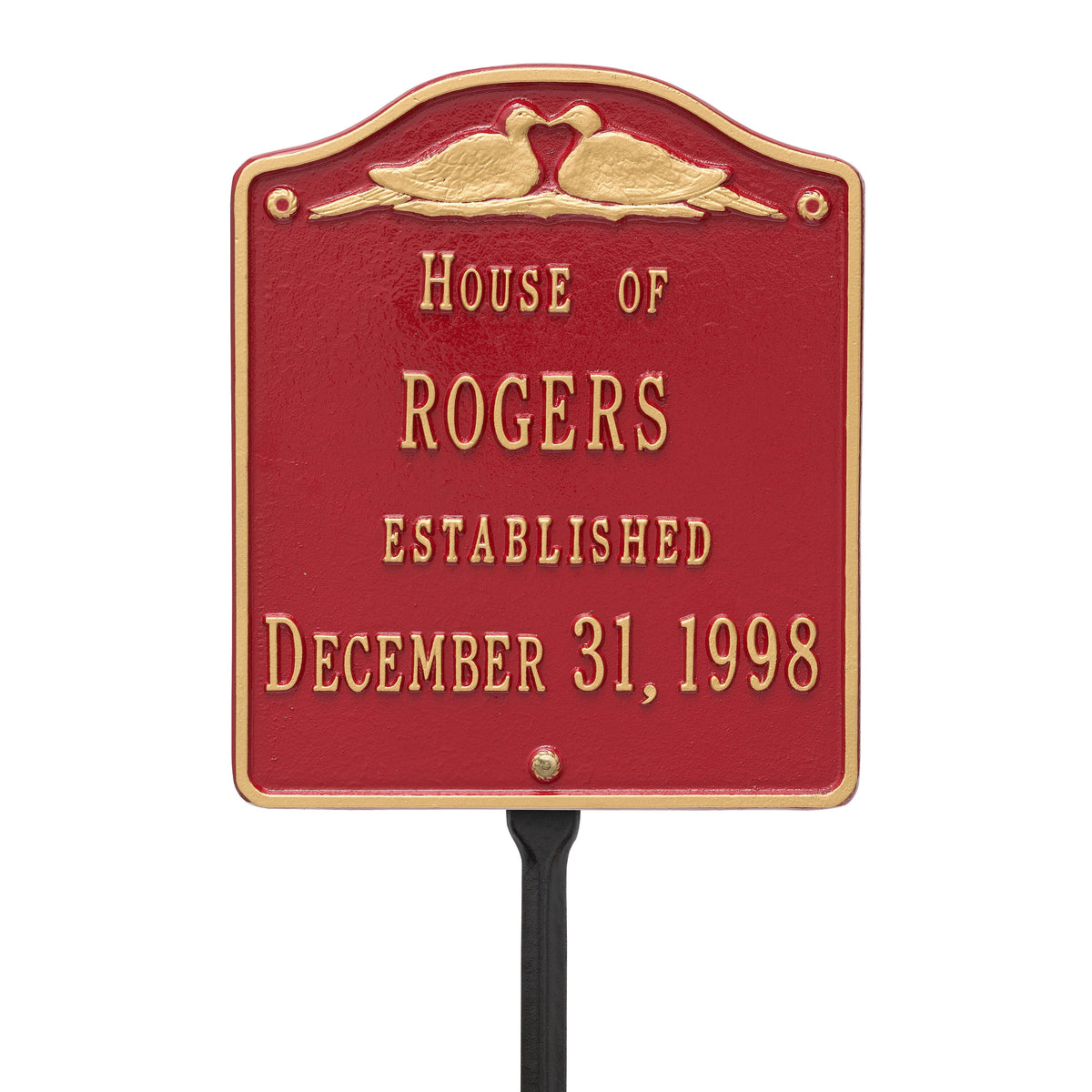 Wedding Plaque - Standard Lawn - Two Line Customization