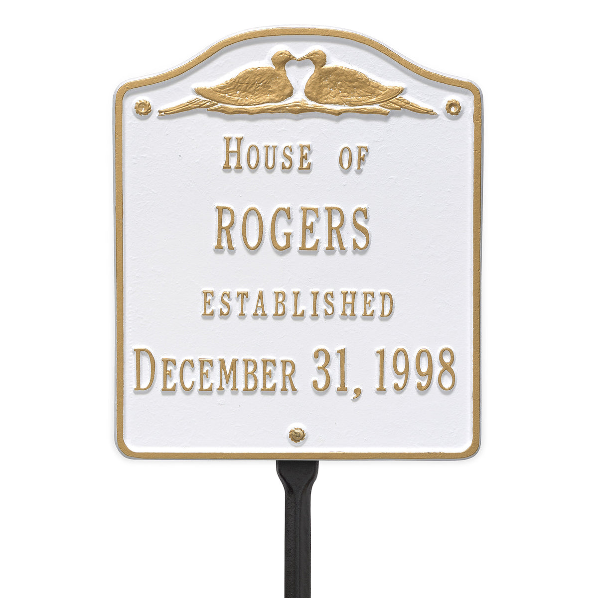 Wedding Plaque - Standard Lawn - Two Line Customization