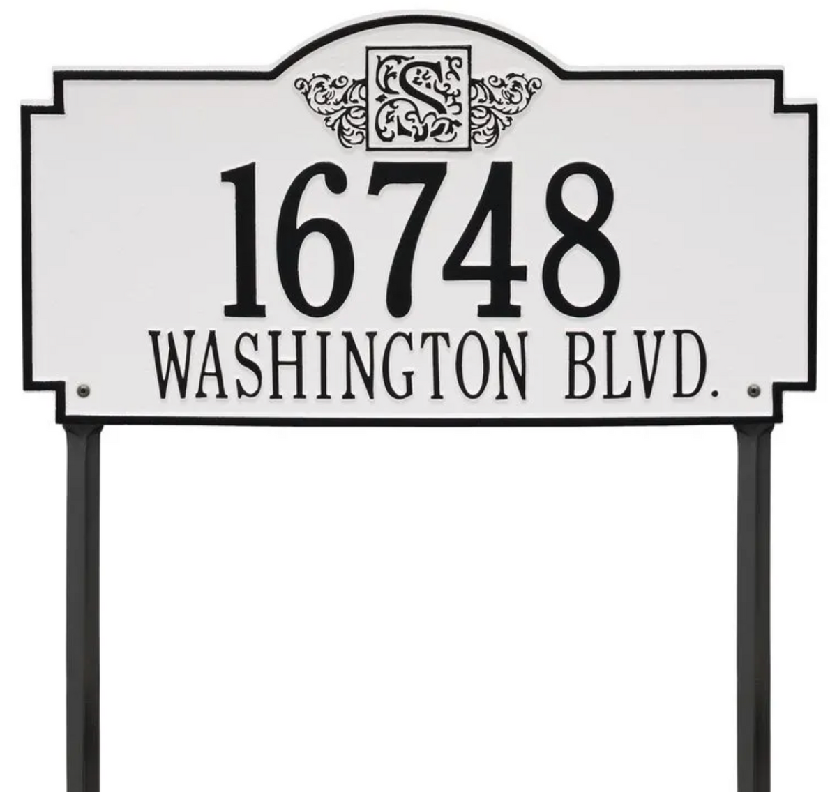 Personalized Monogram - Estate Lawn Plaque - Two Line
