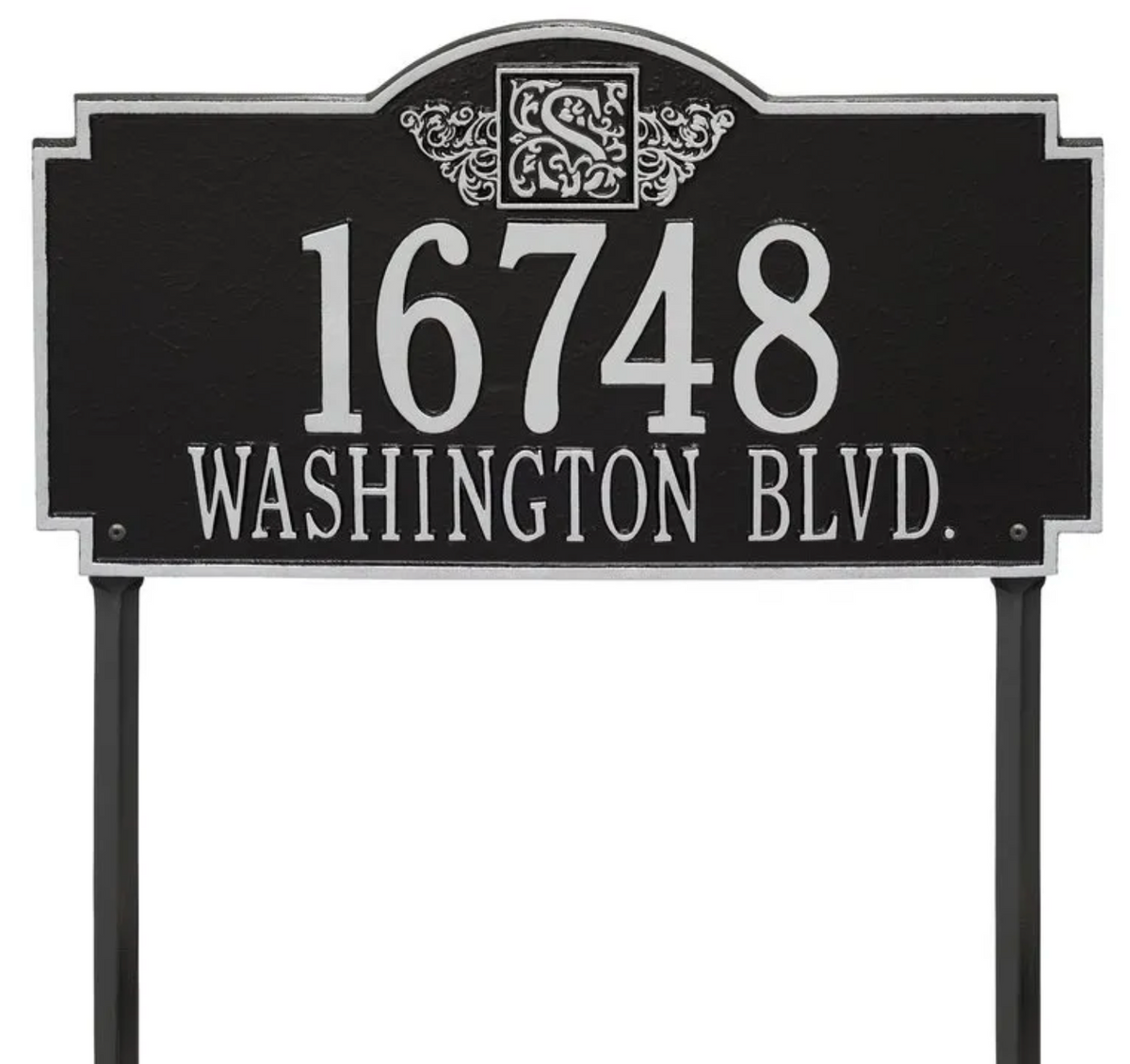 Personalized Monogram - Estate Lawn Plaque - Two Line